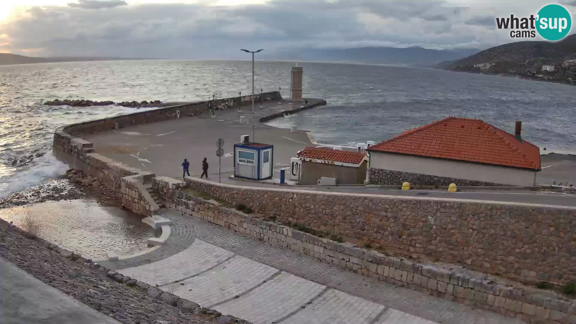 Senj Harbour Webcam – Breakwater & Lighthouse Live View