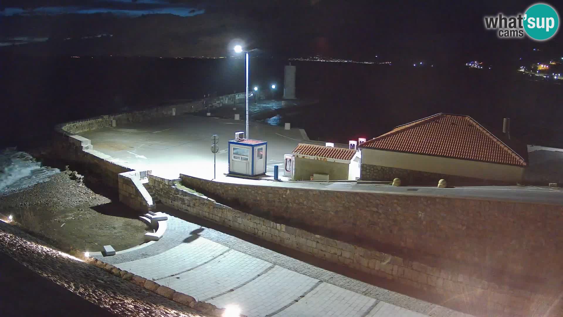 Senj Harbour Webcam – Breakwater & Lighthouse Live View