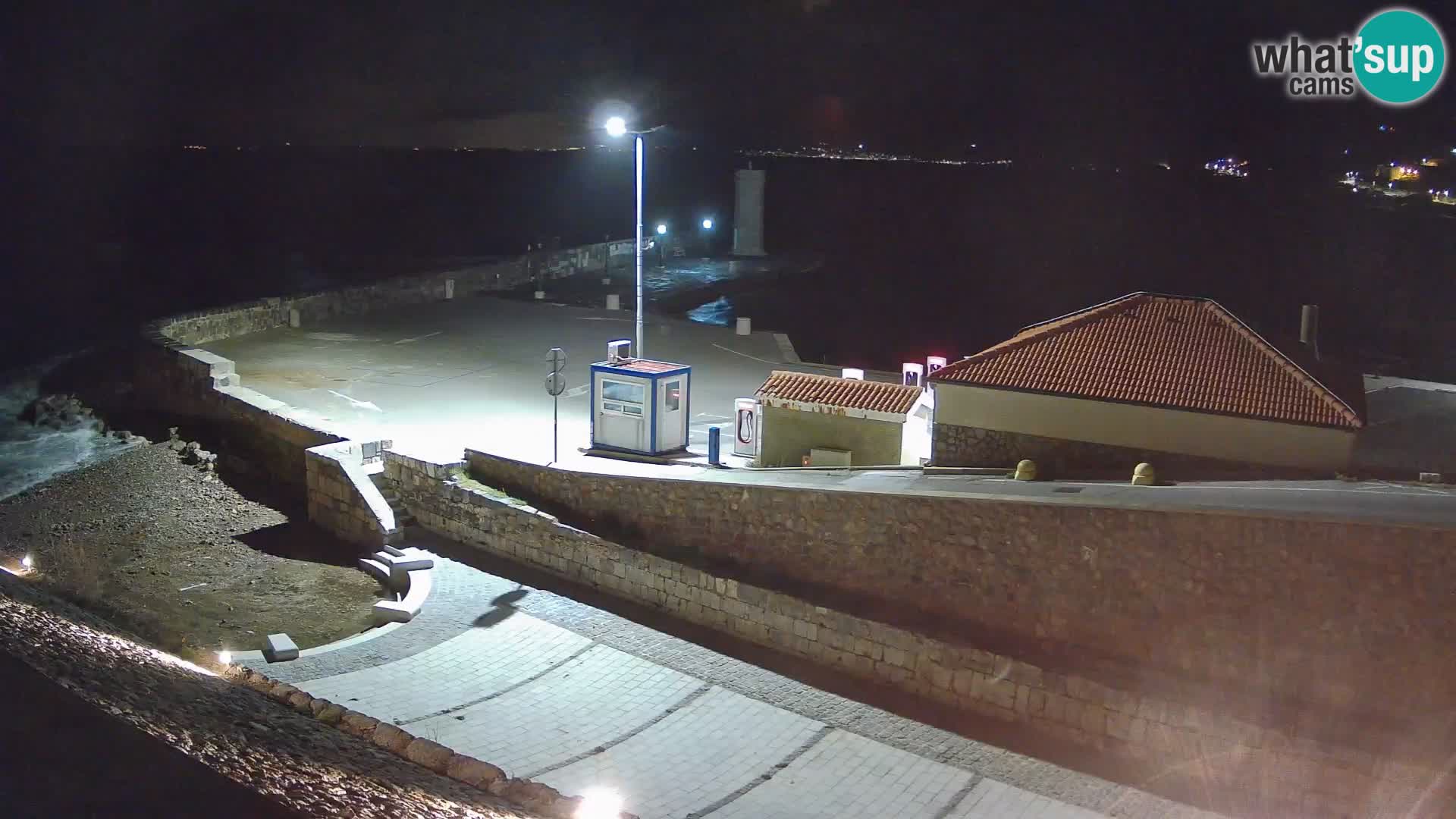 Senj Harbour Webcam – Breakwater & Lighthouse Live View