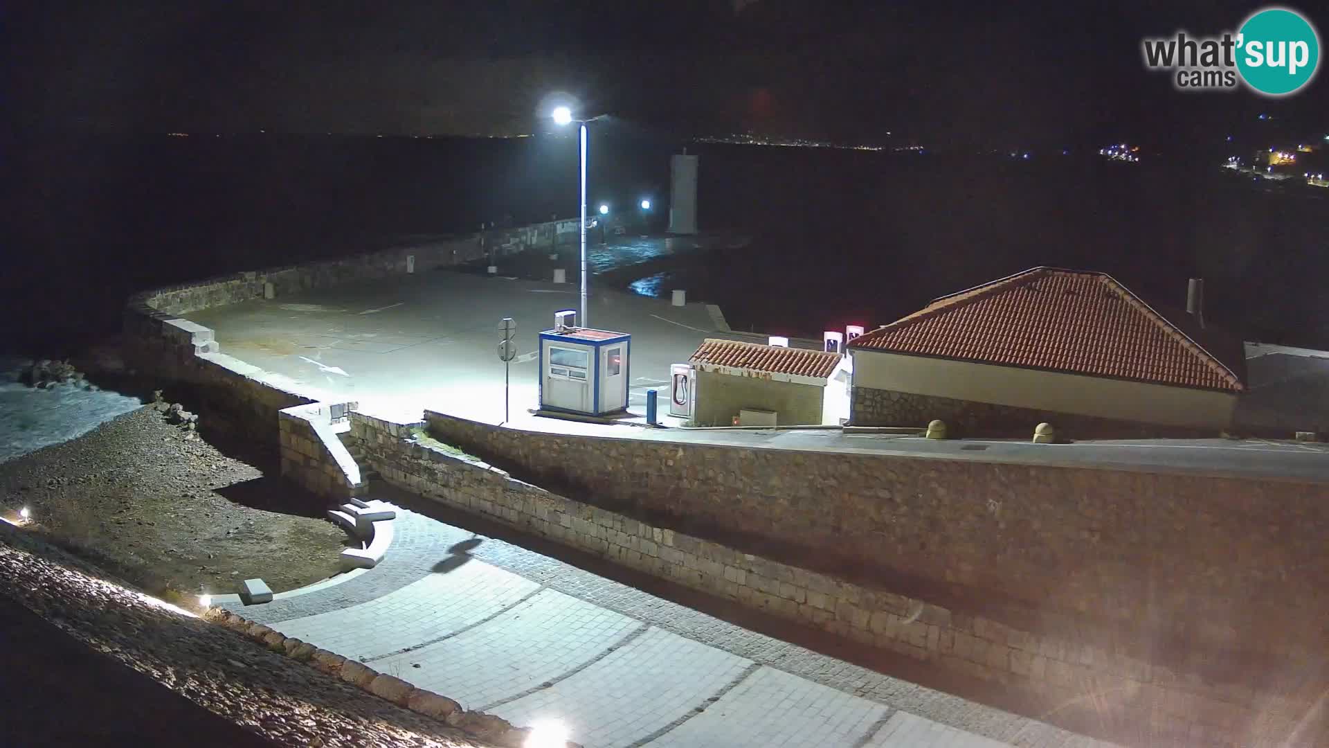 Senj Harbour Webcam – Breakwater & Lighthouse Live View