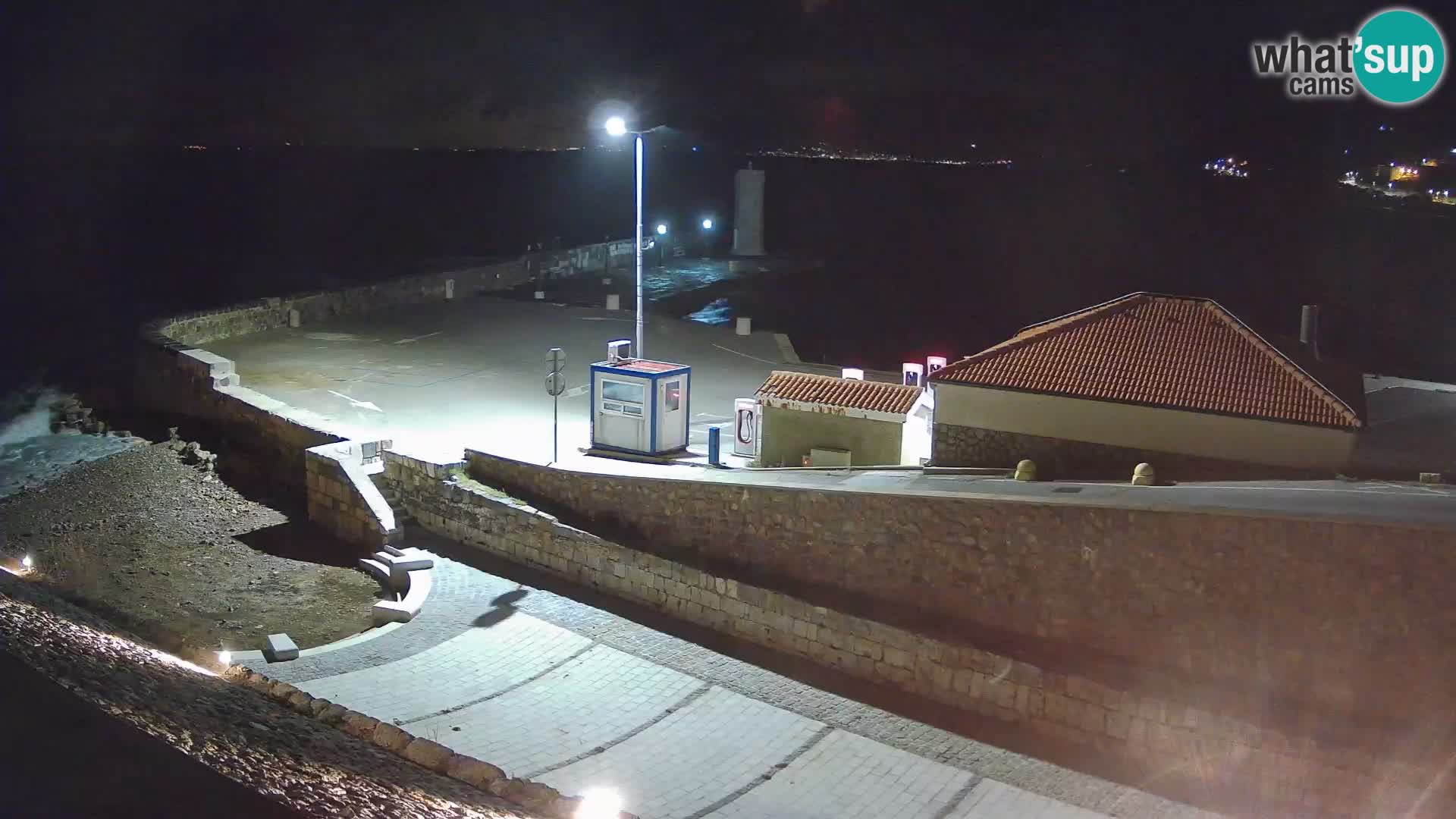 Senj Harbour Webcam – Breakwater & Lighthouse Live View