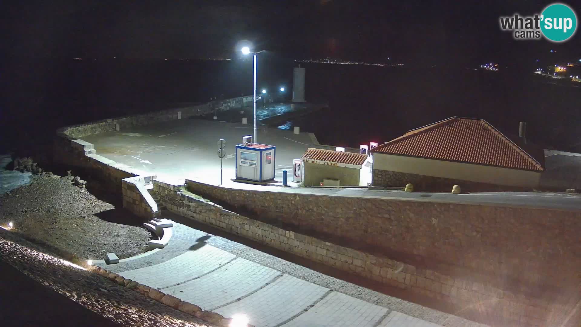 Senj Harbour Webcam – Breakwater & Lighthouse Live View
