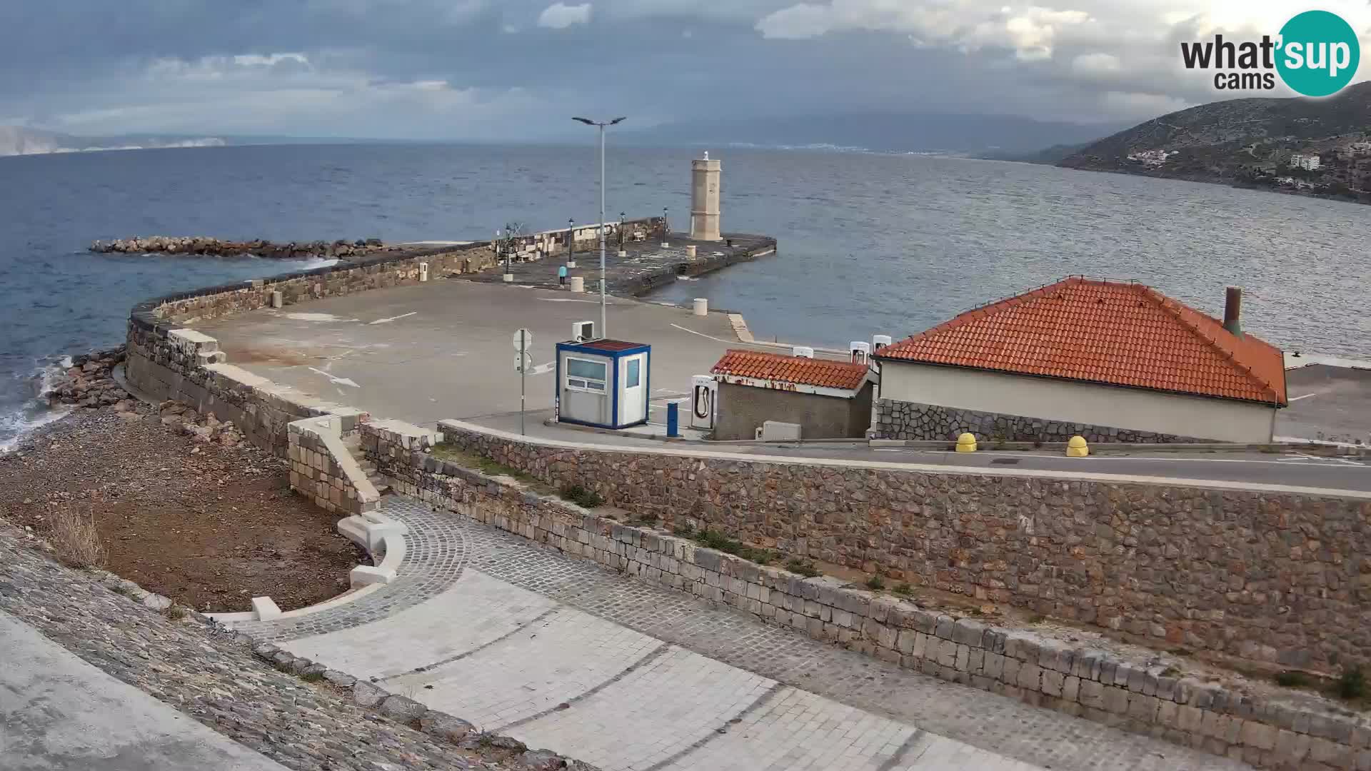 Senj Harbour Webcam – Breakwater & Lighthouse Live View