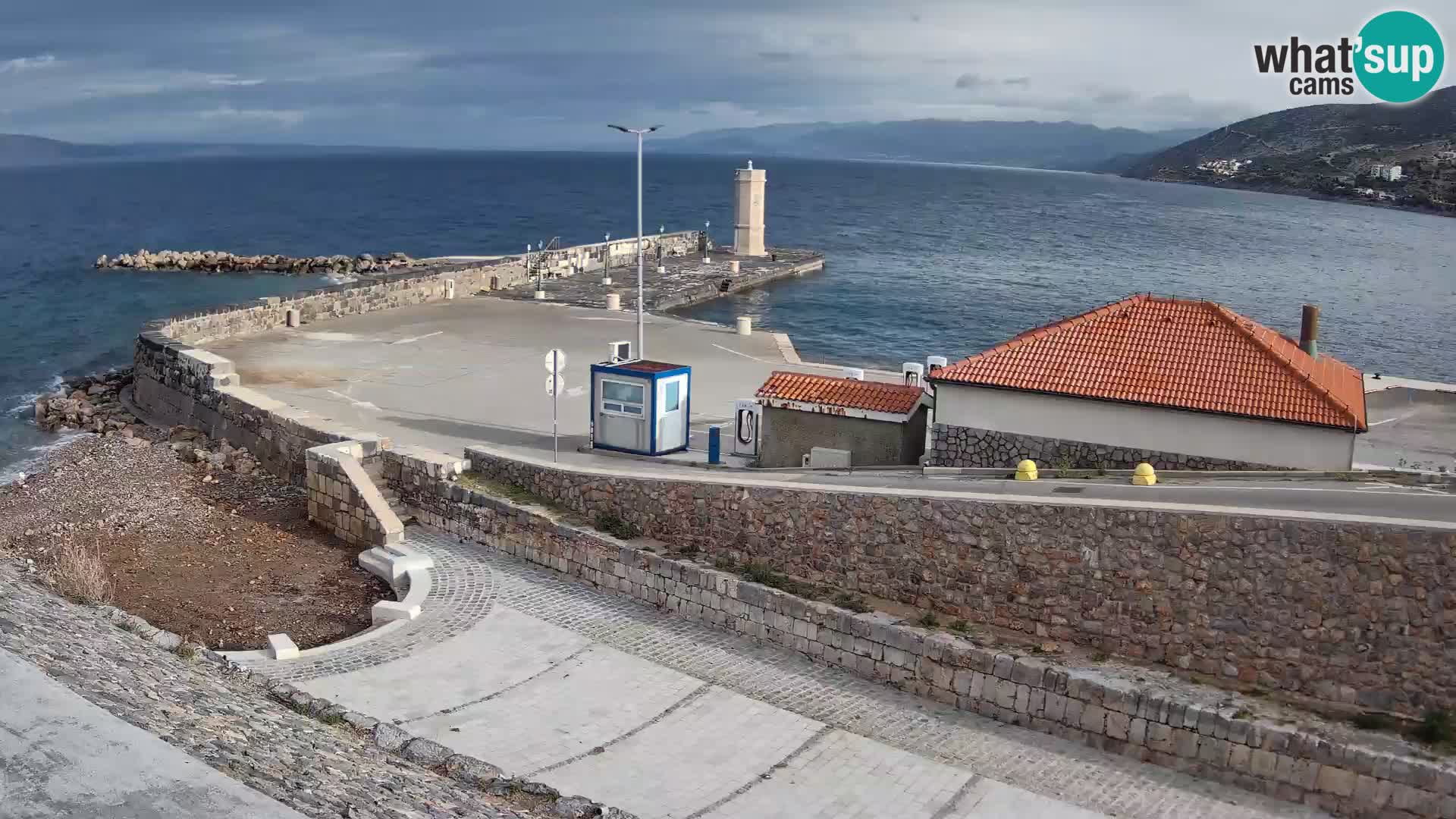 Webcam Porto di Segna – Frangiflutti e Faro in diretta