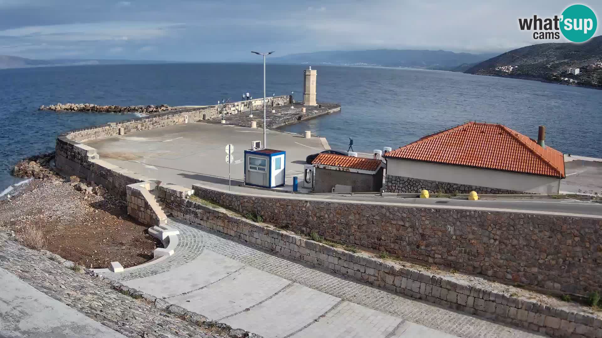 Senj Harbour Webcam – Breakwater & Lighthouse Live View