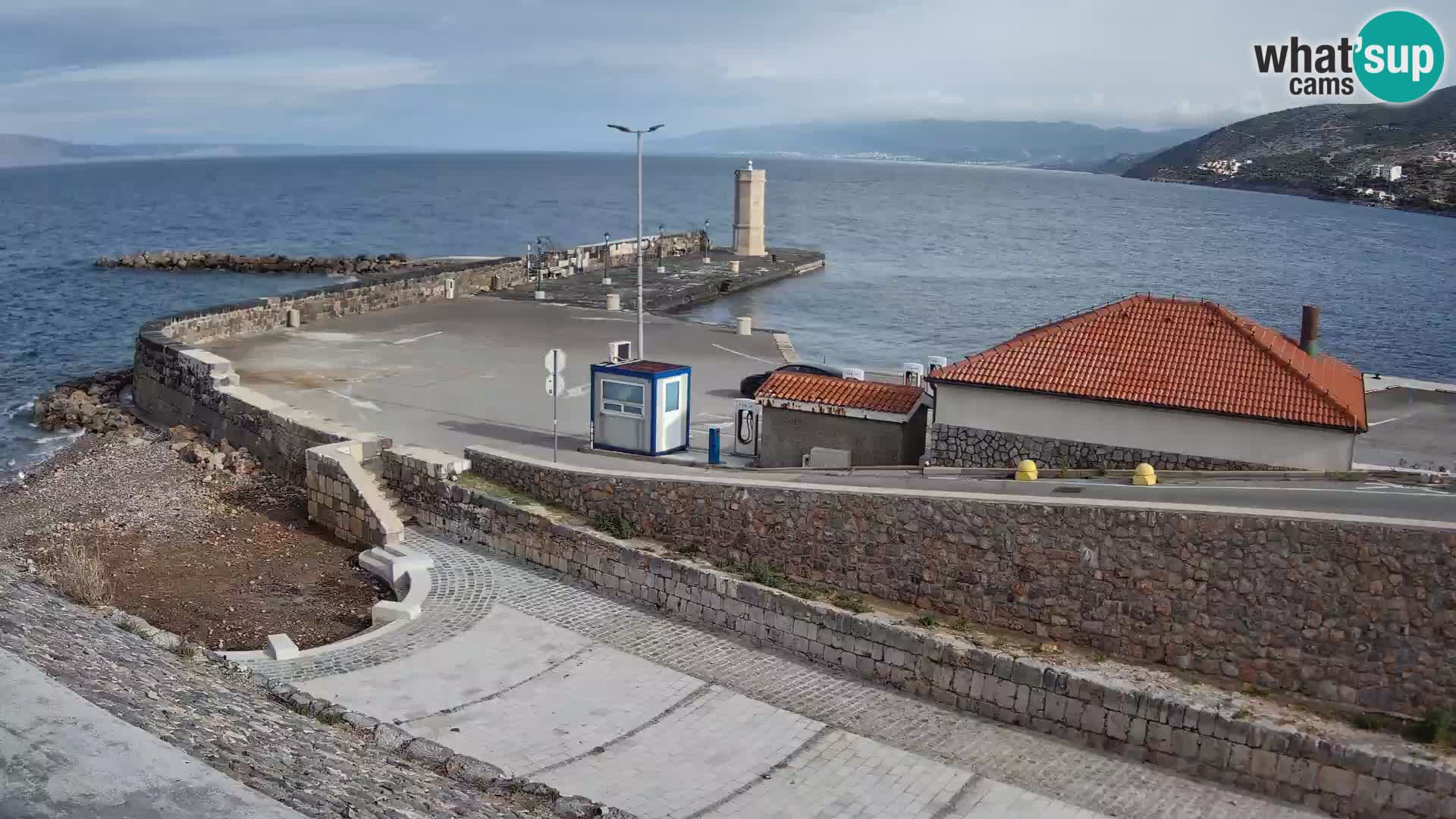 Web kamera Senj luka – Lukobran i svjetionik uživo