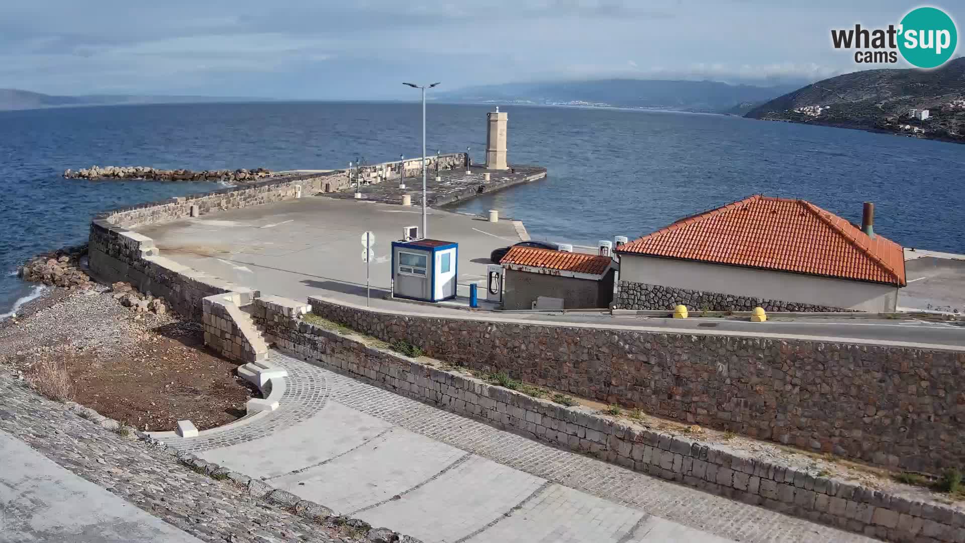 Senj Harbour Webcam – Breakwater & Lighthouse Live View