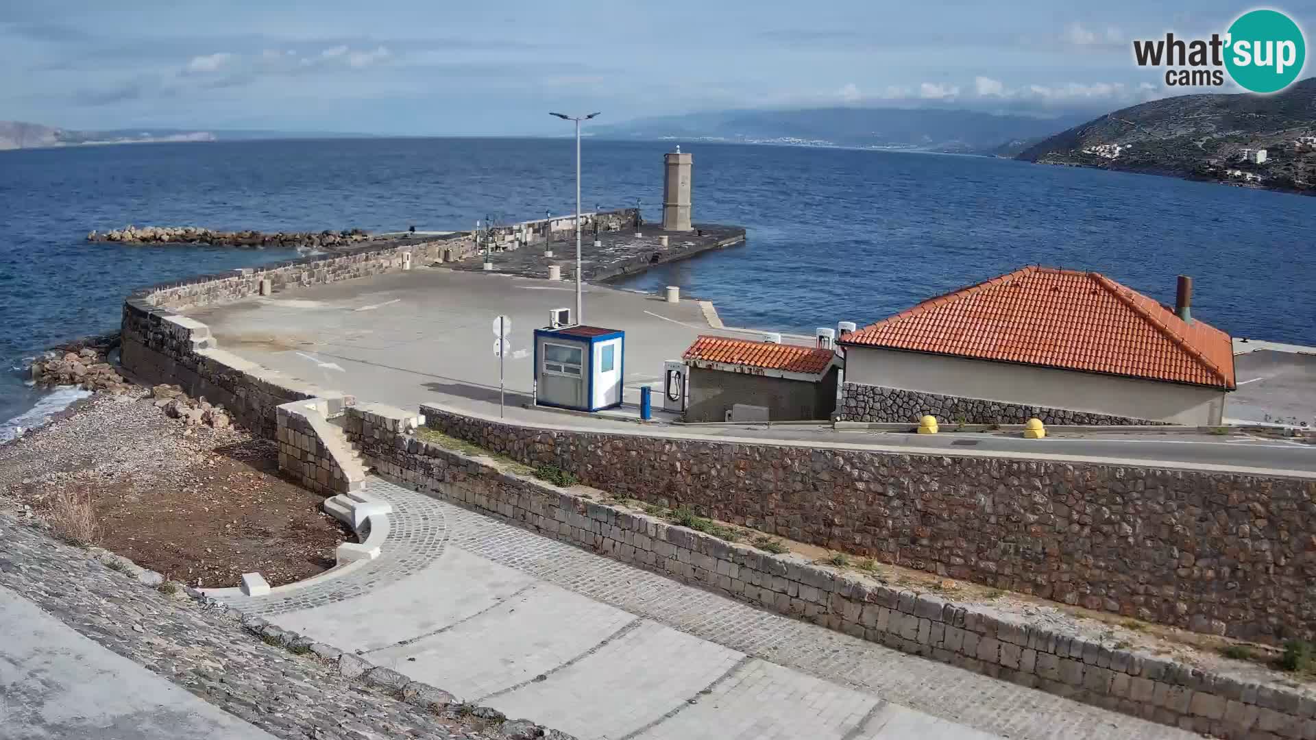Senj Harbour Webcam – Breakwater & Lighthouse Live View