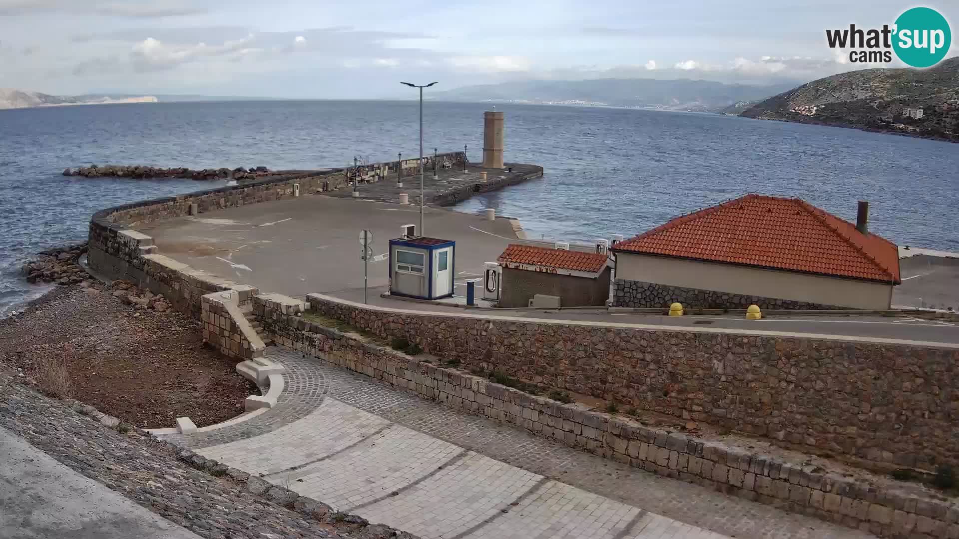 Senj Harbour Webcam – Breakwater & Lighthouse Live View