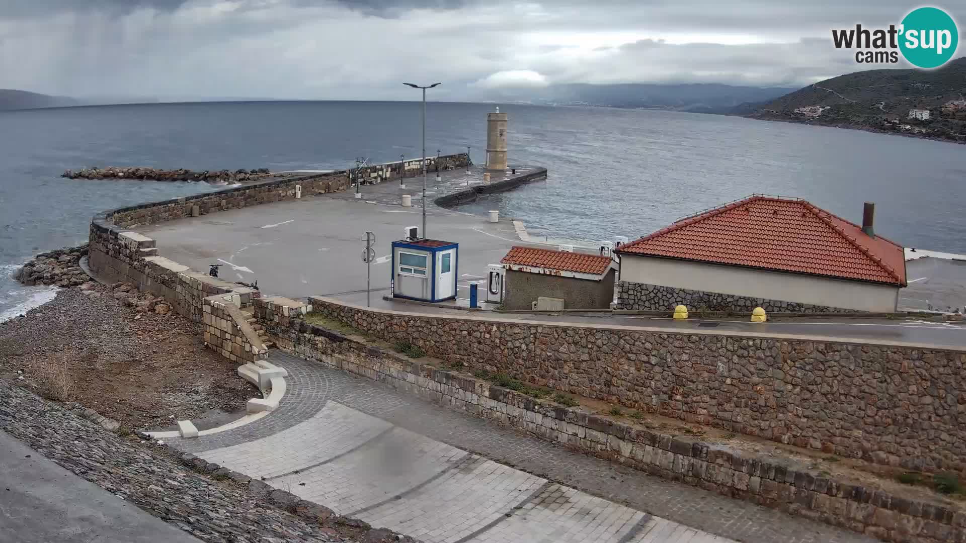 Senj Harbour Webcam – Breakwater & Lighthouse Live View