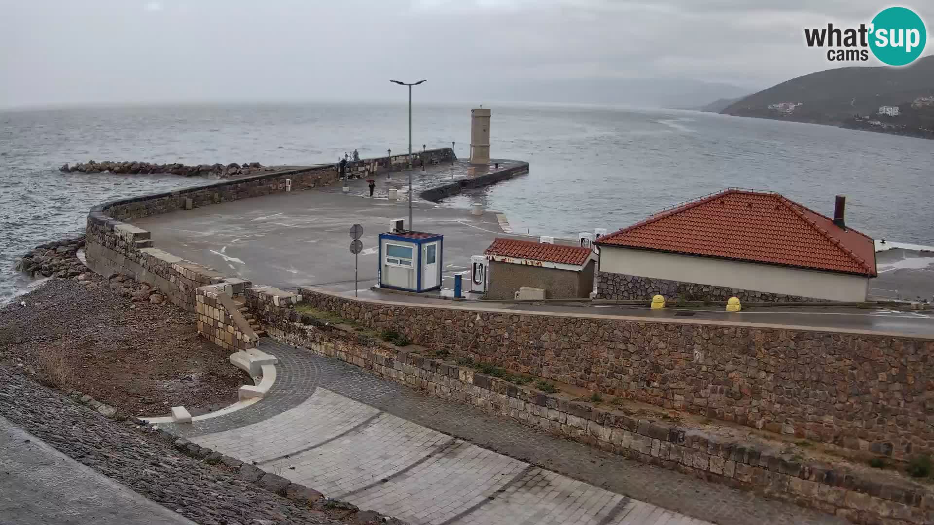 Web kamera Senj luka – Lukobran i svjetionik uživo