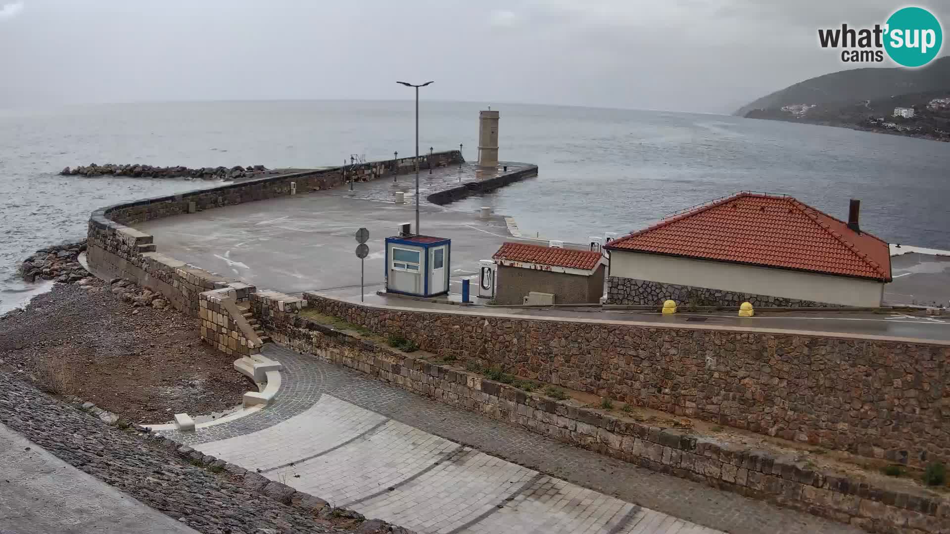 Senj Harbour Webcam – Breakwater & Lighthouse Live View