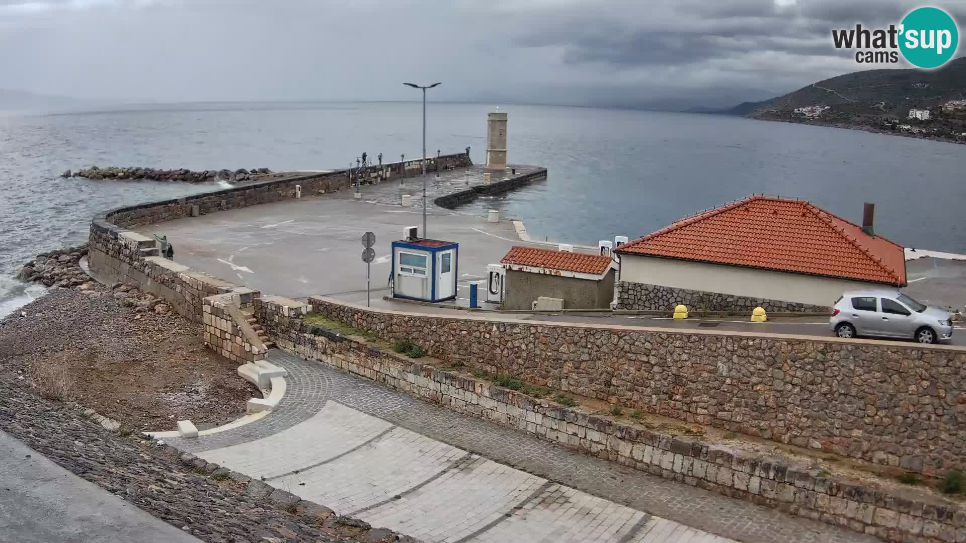 Web kamera Senj luka – Lukobran i svjetionik uživo