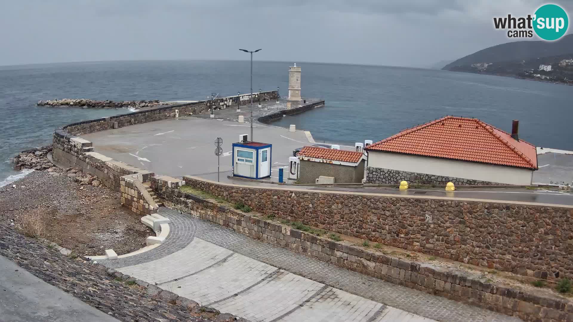 Senj Harbour Webcam – Breakwater & Lighthouse Live View