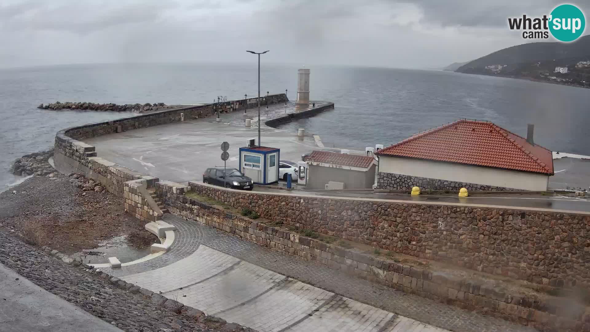 Webcam puerto de Senj – Rompeolas y faro en directo