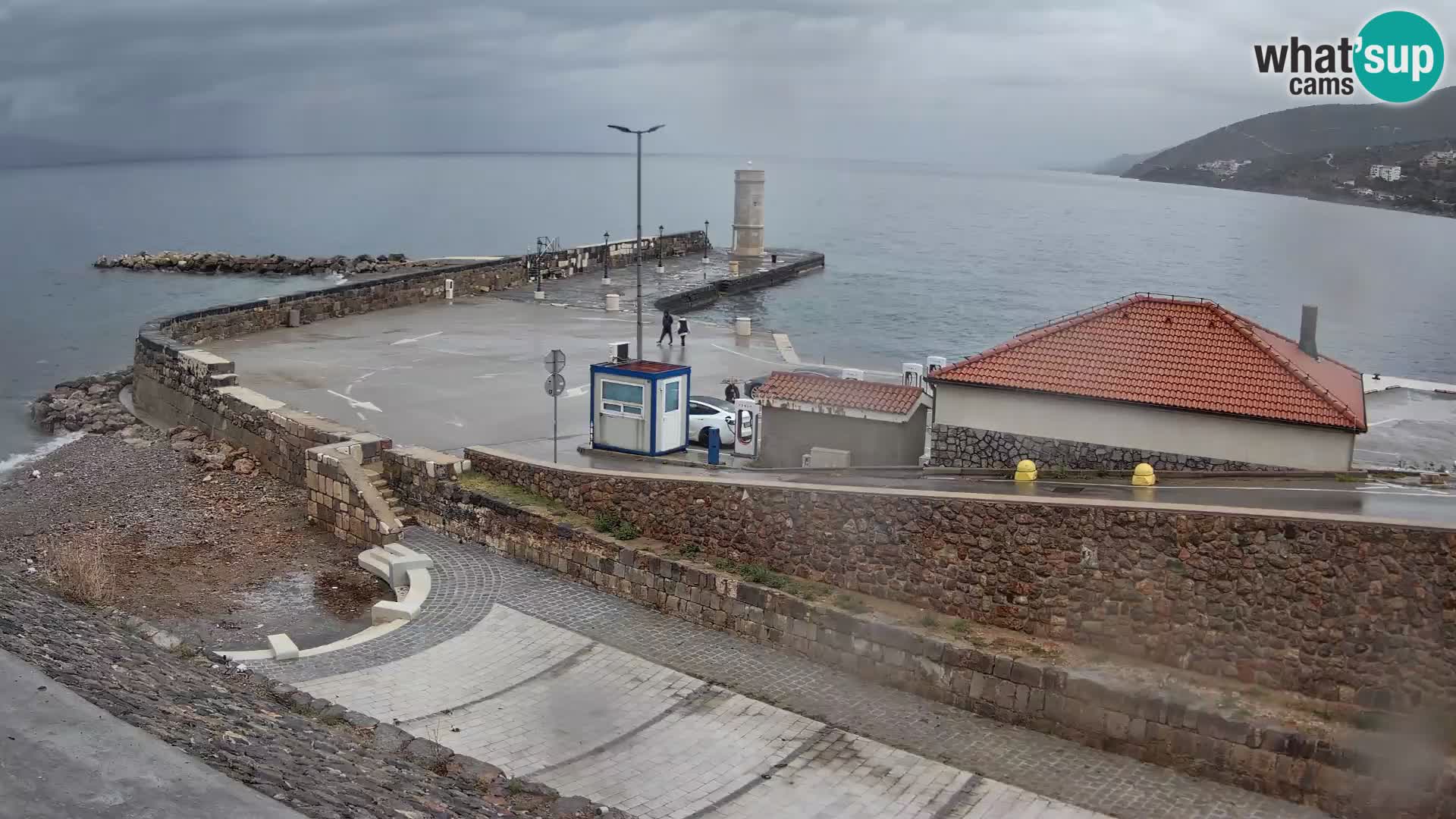 Webcam puerto de Senj – Rompeolas y faro en directo