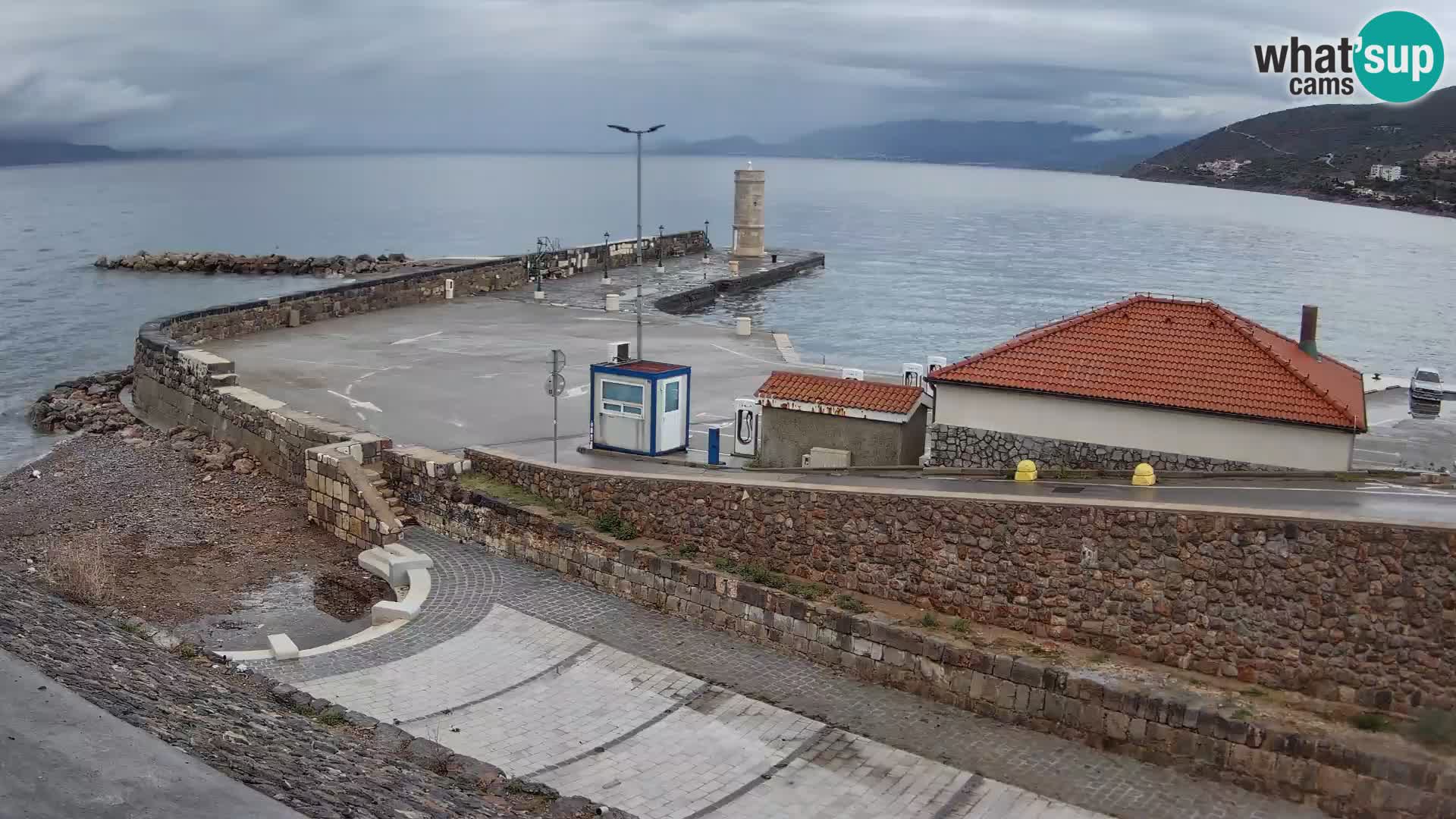 Web kamera Senj luka – Lukobran i svjetionik uživo