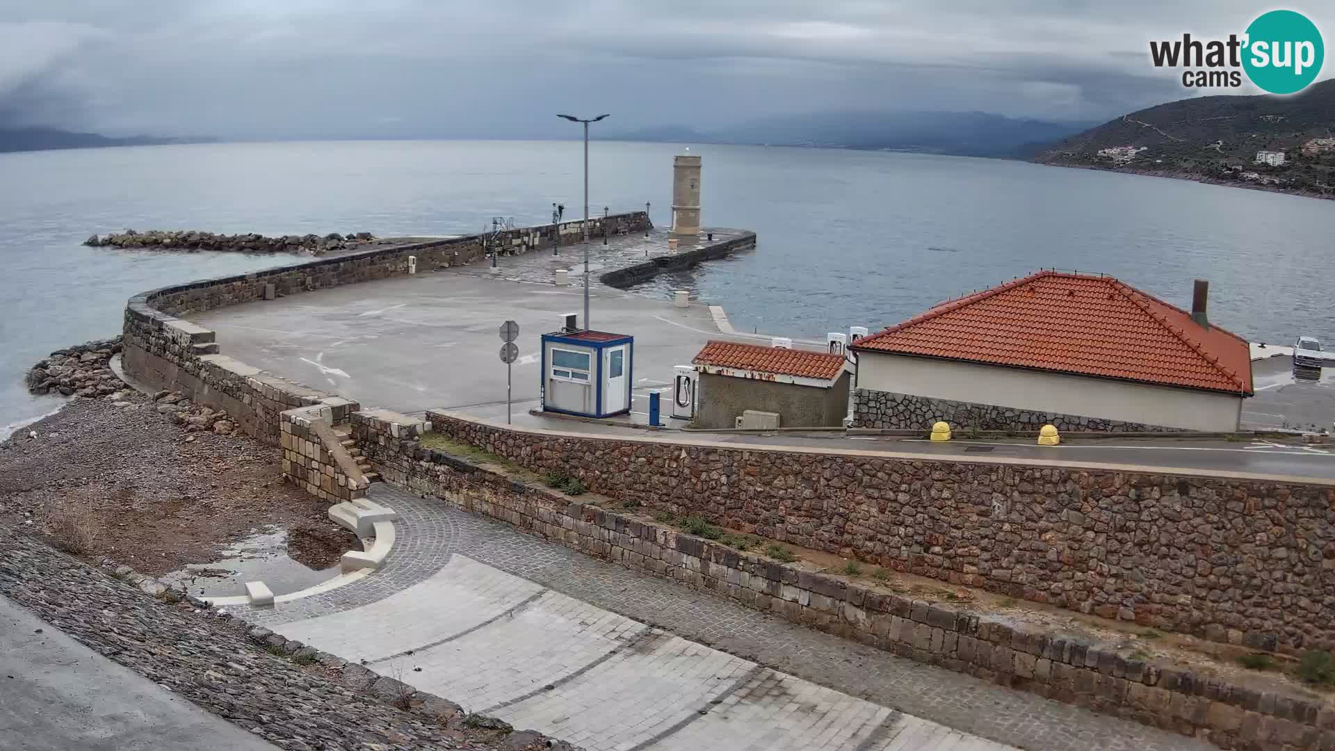 Senj Harbour Webcam – Breakwater & Lighthouse Live View