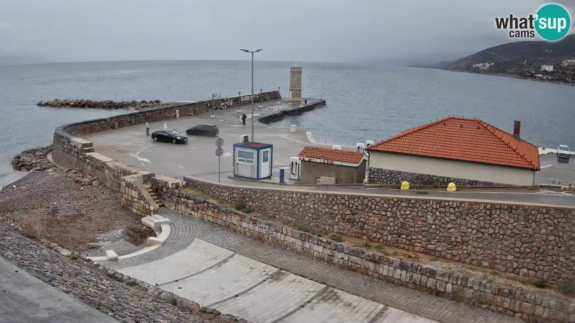 Senj Harbour Webcam – Breakwater & Lighthouse Live View