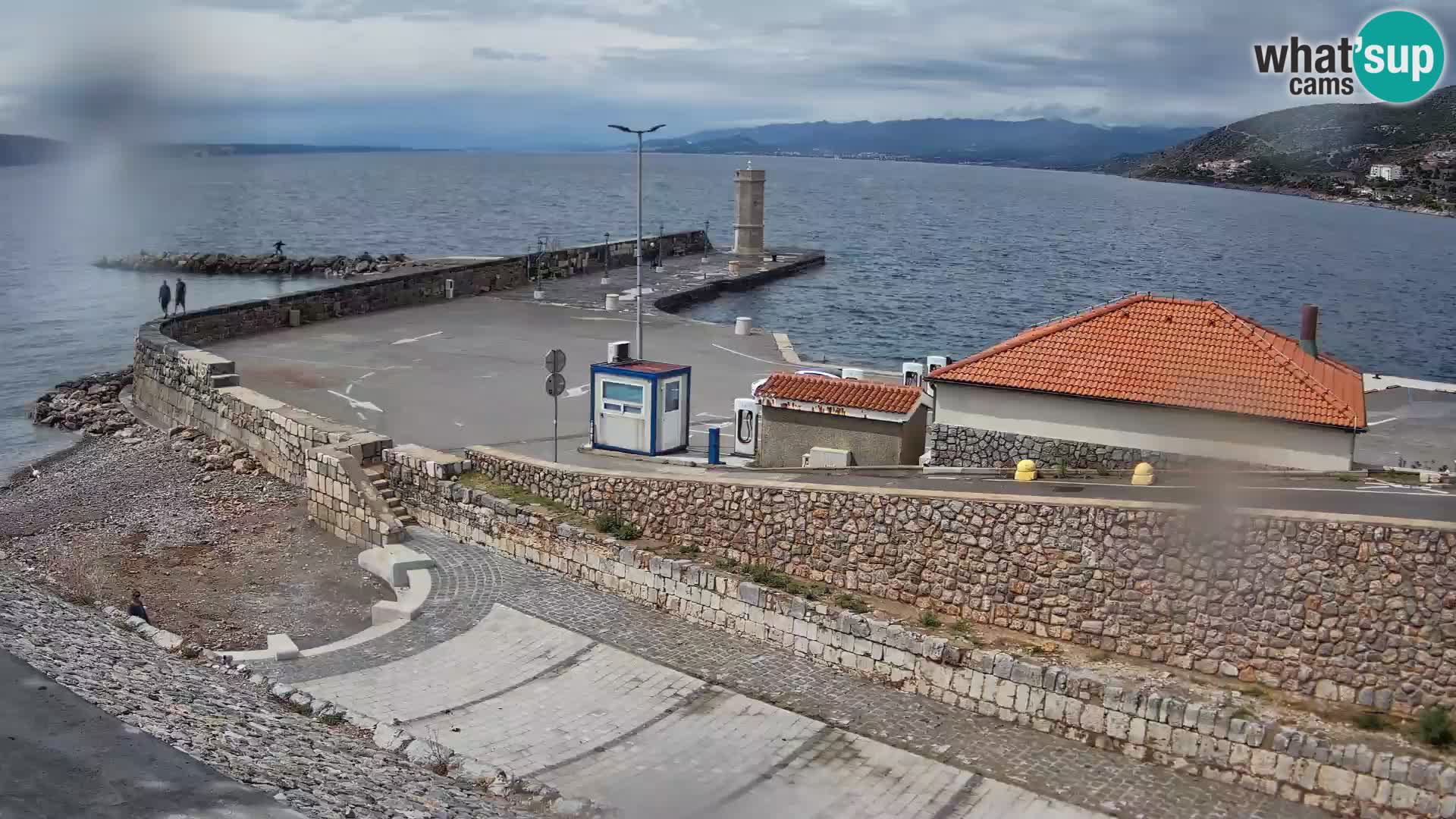 Web kamera Senj luka – Lukobran i svjetionik uživo