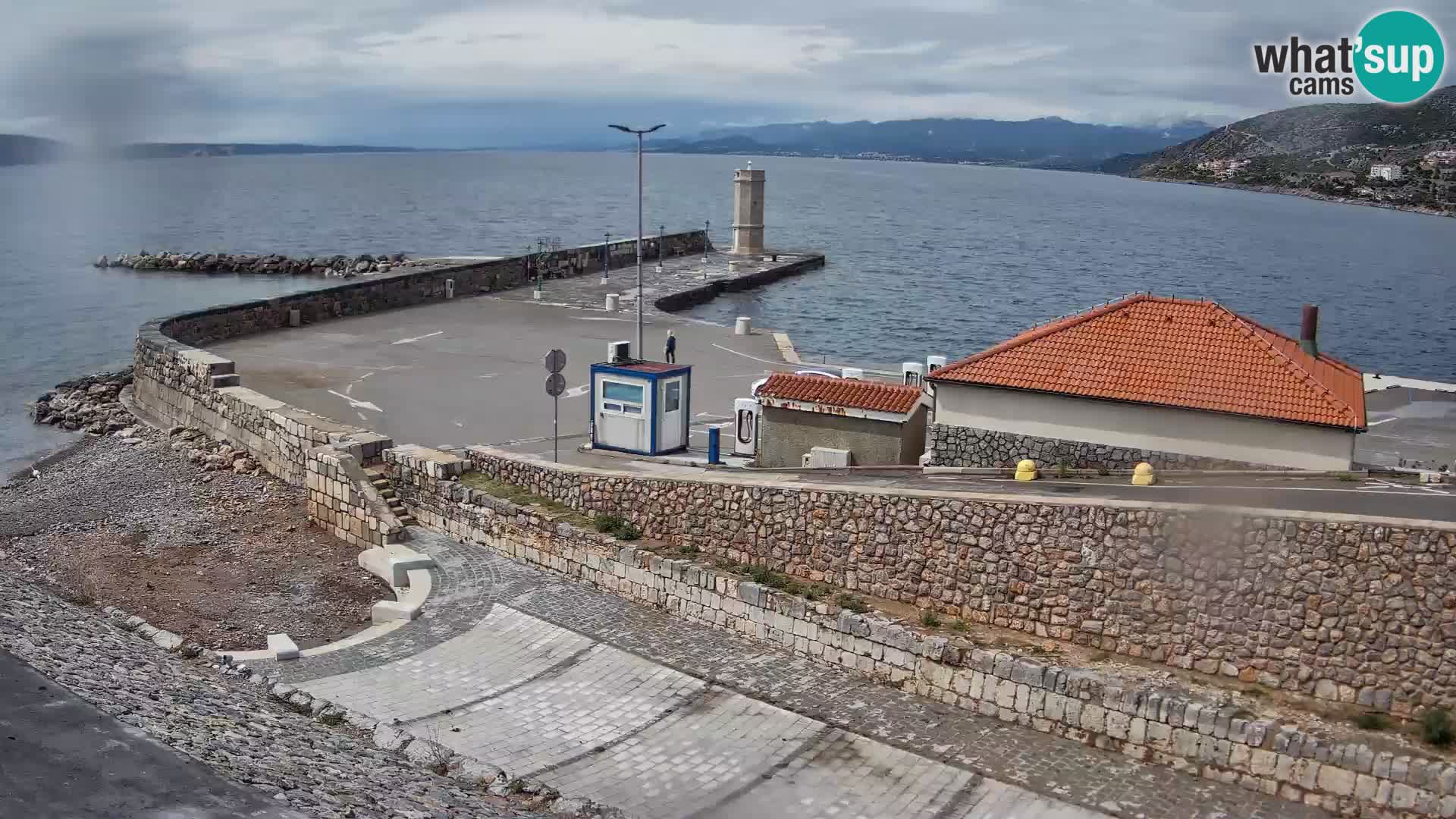 Senj Harbour Webcam – Breakwater & Lighthouse Live View