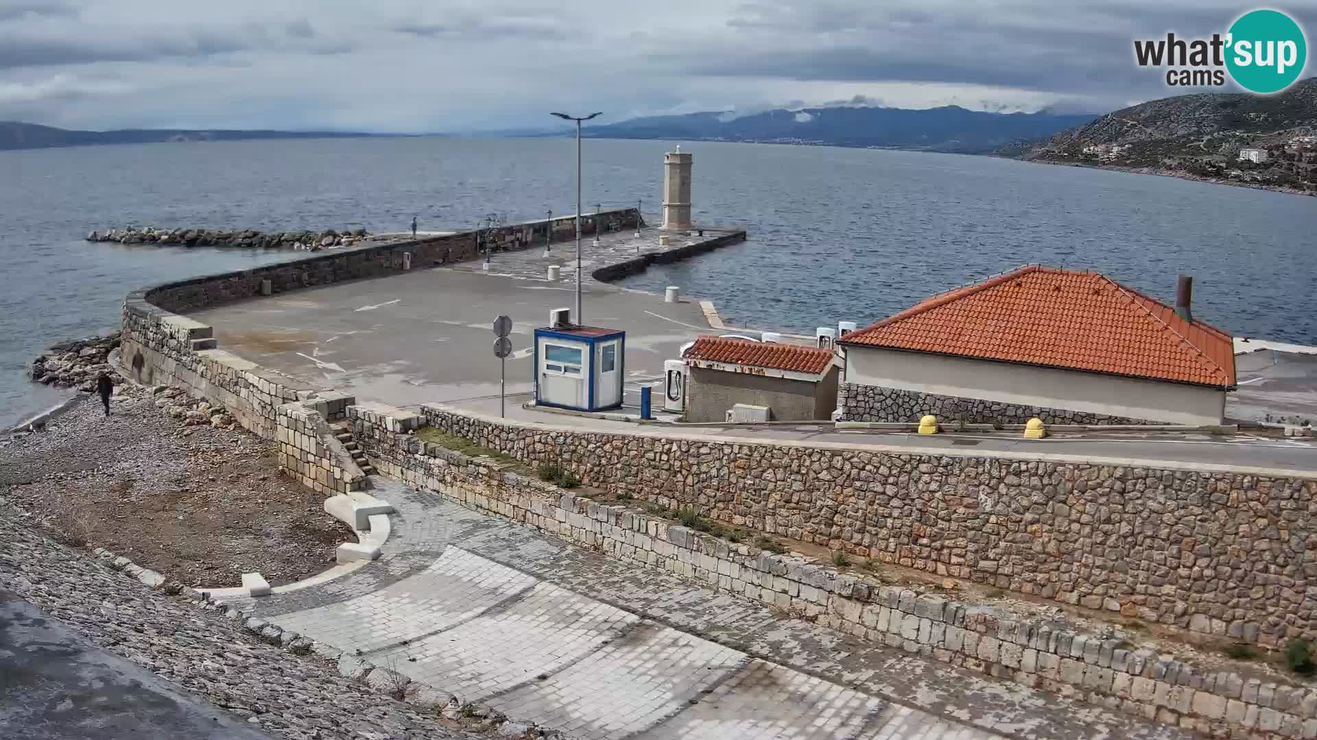 Web kamera Senj luka – Lukobran i svjetionik uživo
