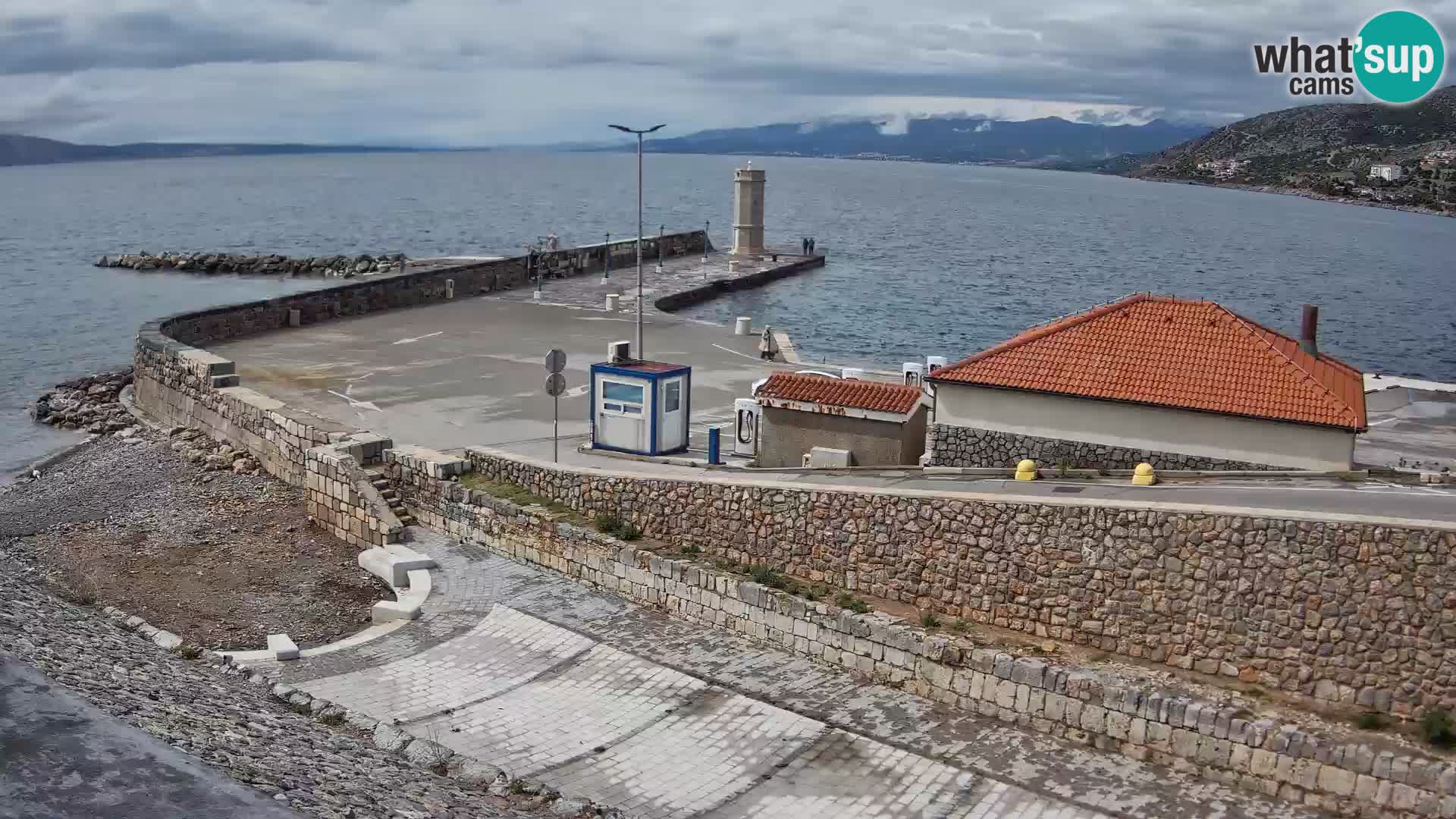 Webcam Porto di Segna – Frangiflutti e Faro in diretta