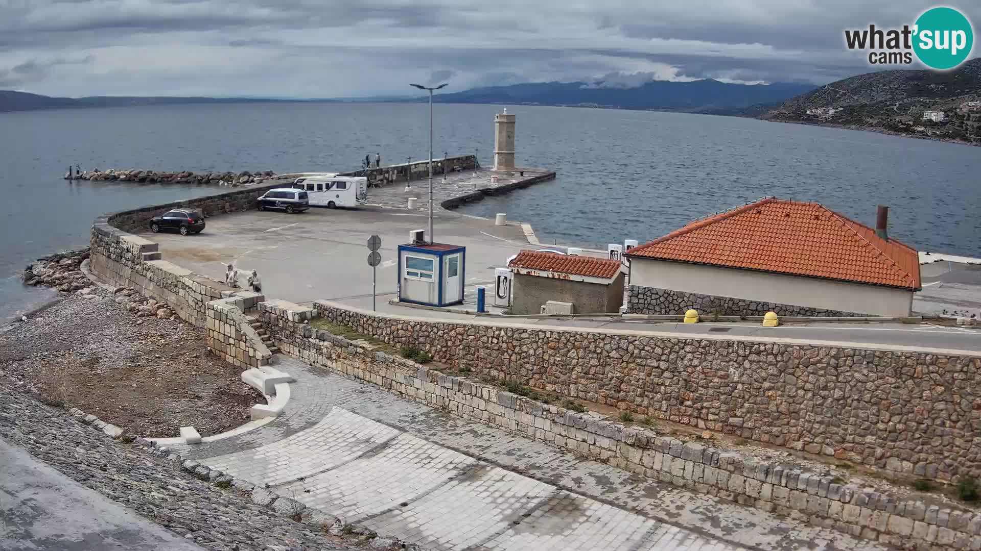 Web kamera Senj luka – Lukobran i svjetionik uživo