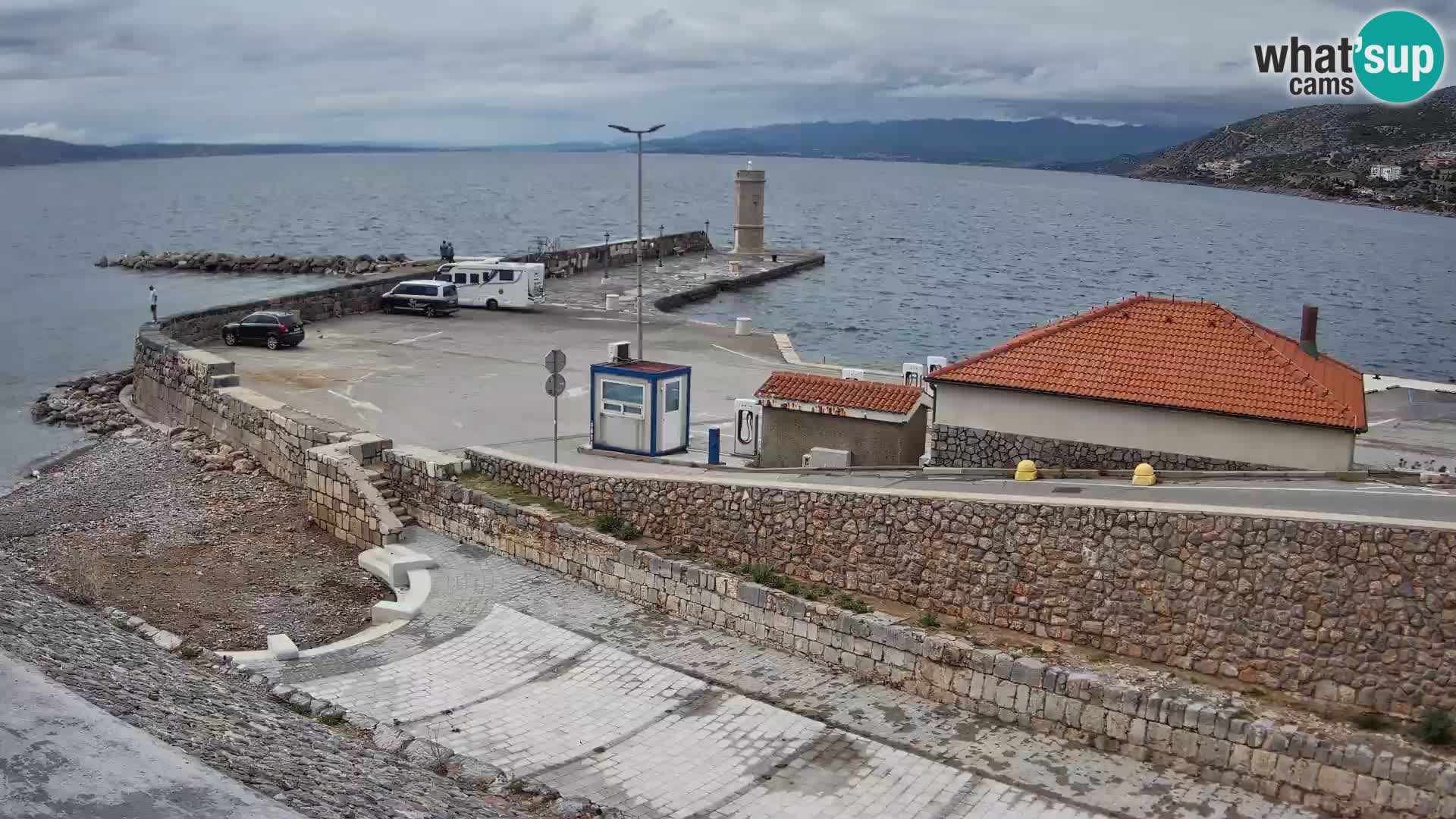 Web kamera Senj luka – Lukobran i svjetionik uživo