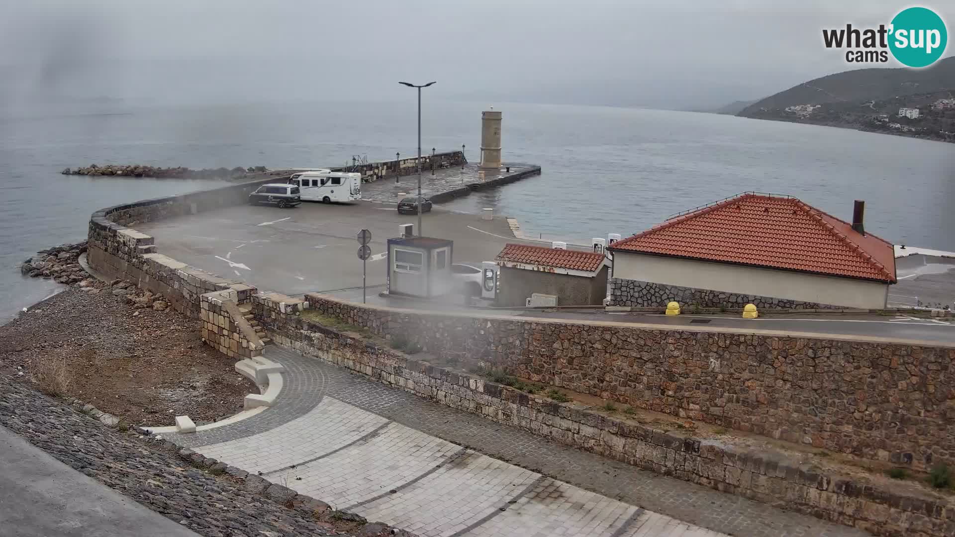 Web kamera Senj luka – Lukobran i svjetionik uživo