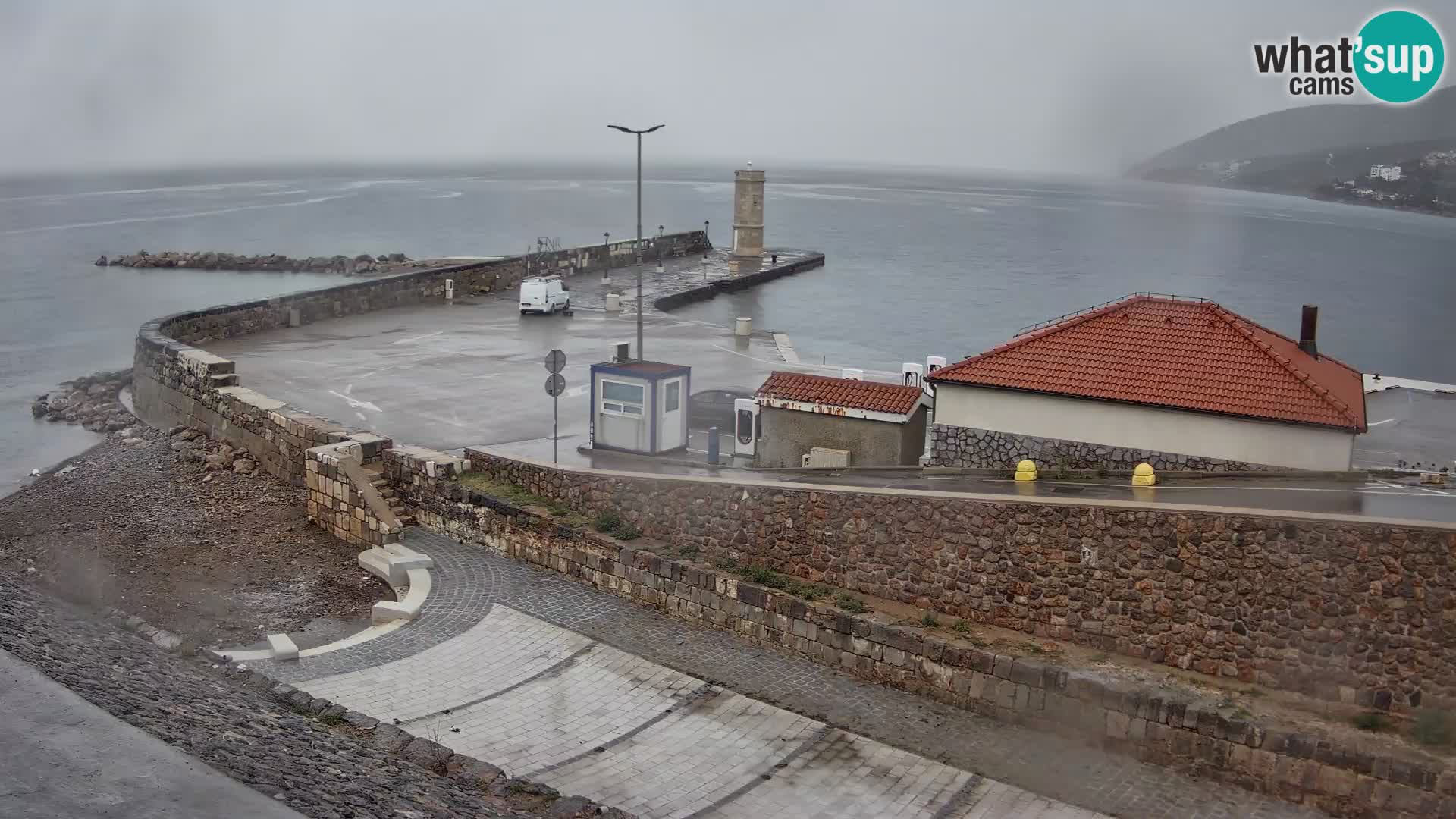 Senj Harbour Webcam – Breakwater & Lighthouse Live View