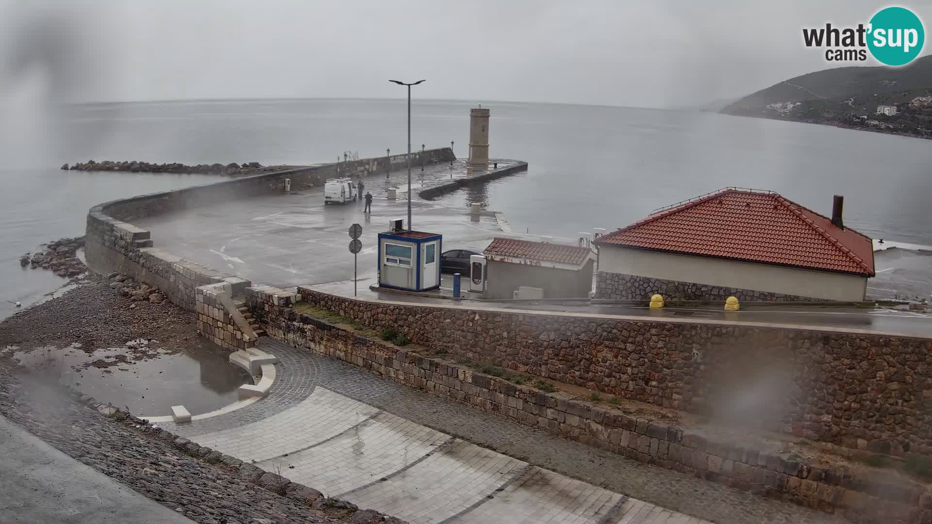 Senj Harbour Webcam – Breakwater & Lighthouse Live View