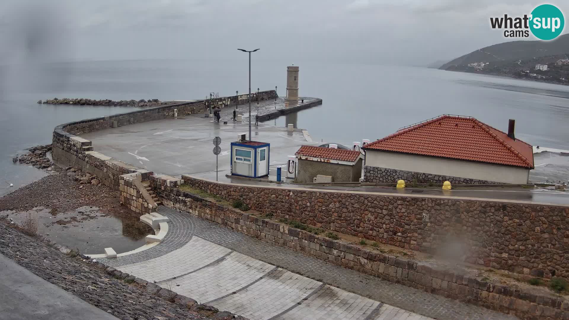 Senj Harbour Webcam – Breakwater & Lighthouse Live View