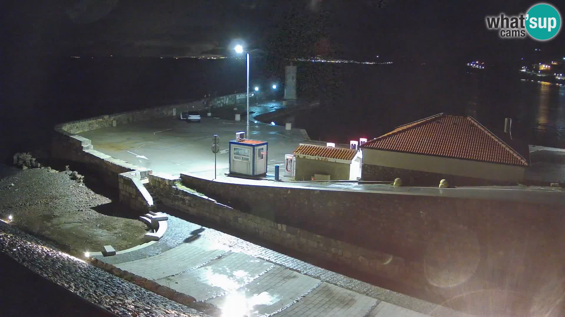 Senj Harbour Webcam – Breakwater & Lighthouse Live View