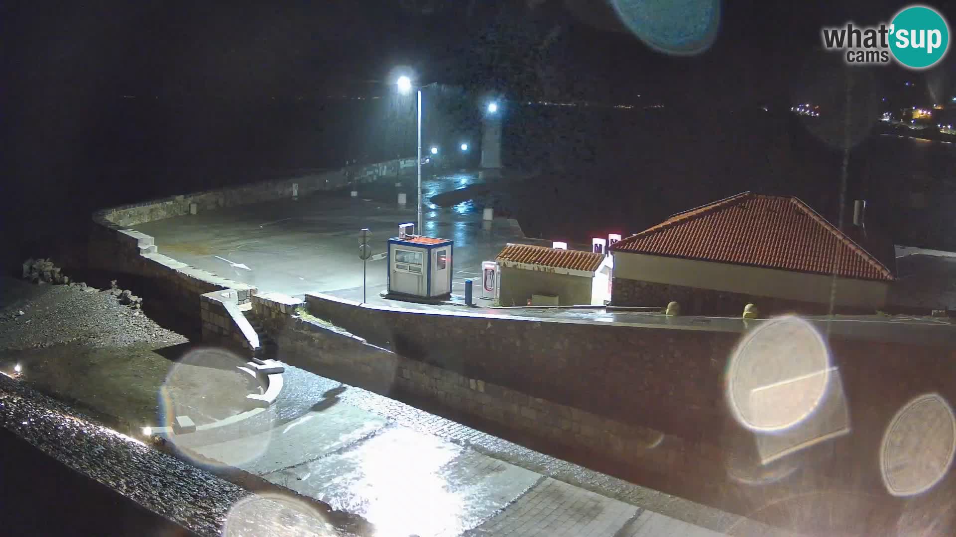 Webcam puerto de Senj – Rompeolas y faro en directo