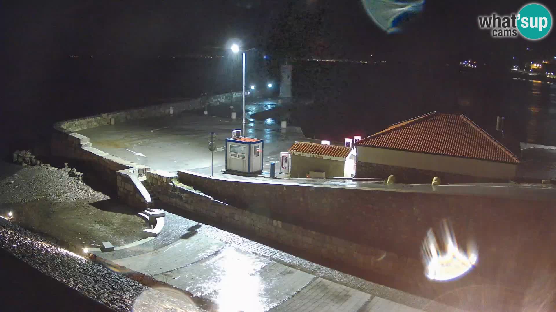 Senj Harbour Webcam – Breakwater & Lighthouse Live View