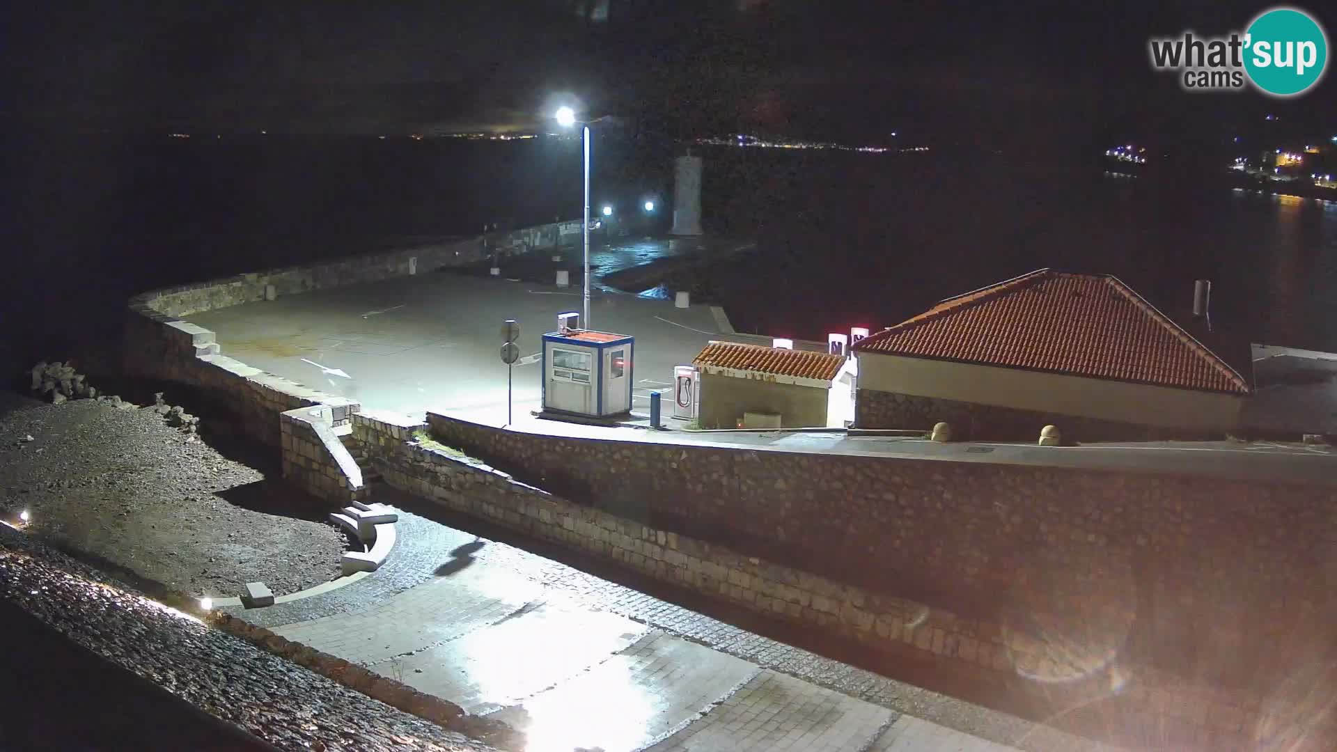 Senj Harbour Webcam – Breakwater & Lighthouse Live View