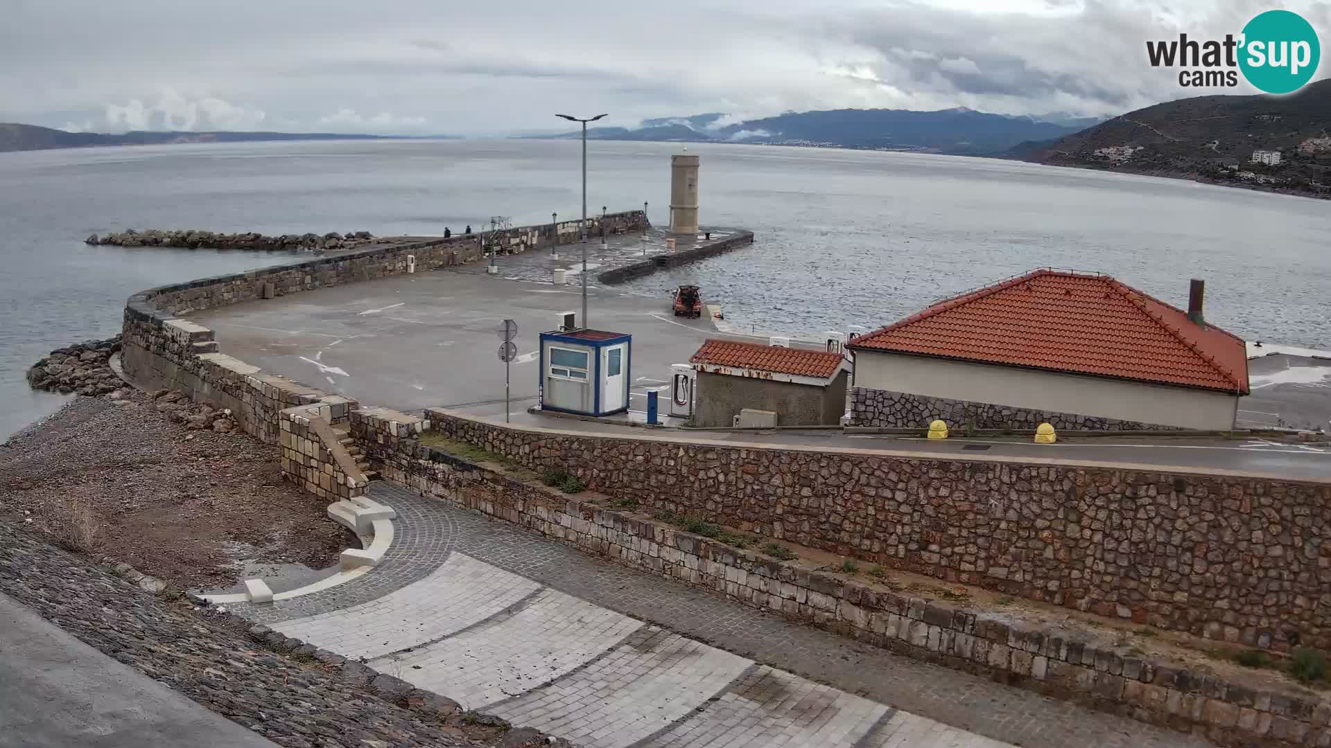 Senj Harbour Webcam – Breakwater & Lighthouse Live View