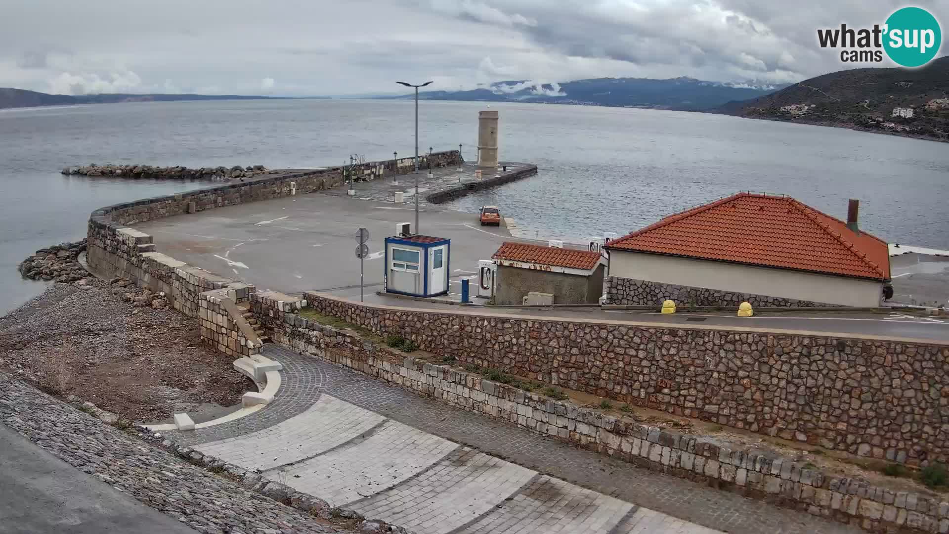 Senj Harbour Webcam – Breakwater & Lighthouse Live View