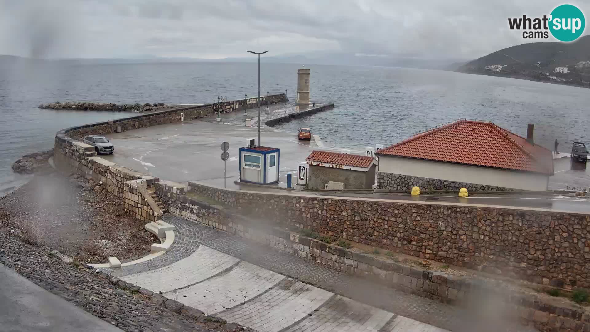 Webcam puerto de Senj – Rompeolas y faro en directo