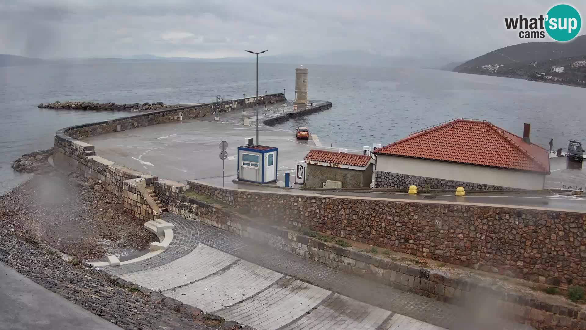 Web kamera Senj luka – Lukobran i svjetionik uživo