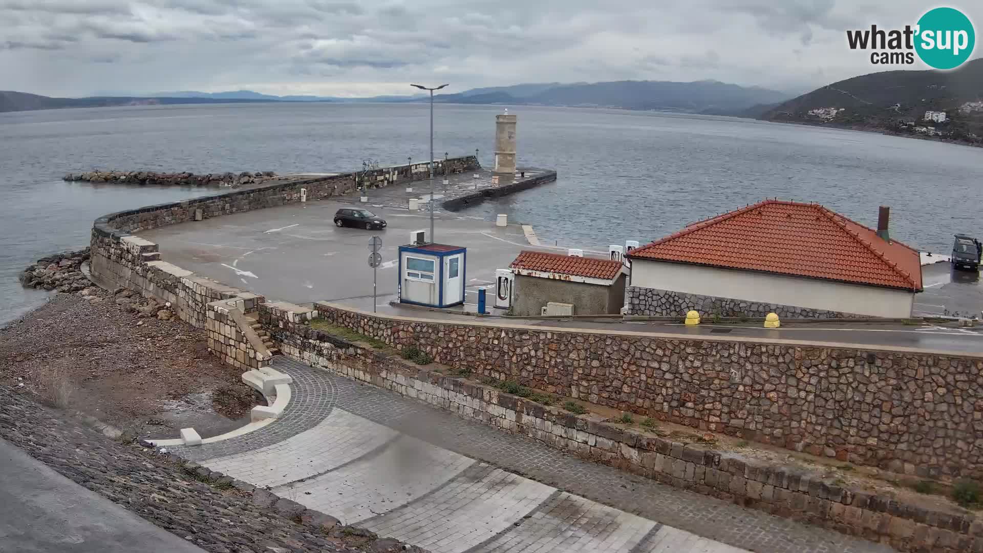 Senj Harbour Webcam – Breakwater & Lighthouse Live View