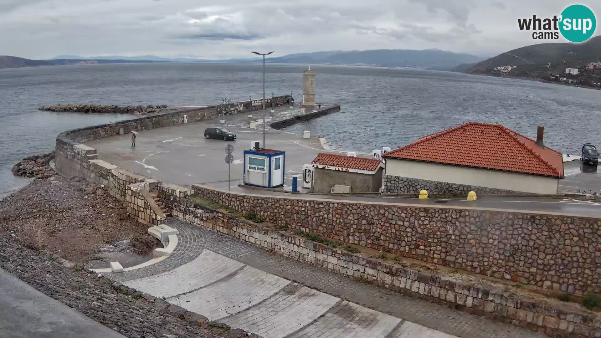 Senj Harbour Webcam – Breakwater & Lighthouse Live View