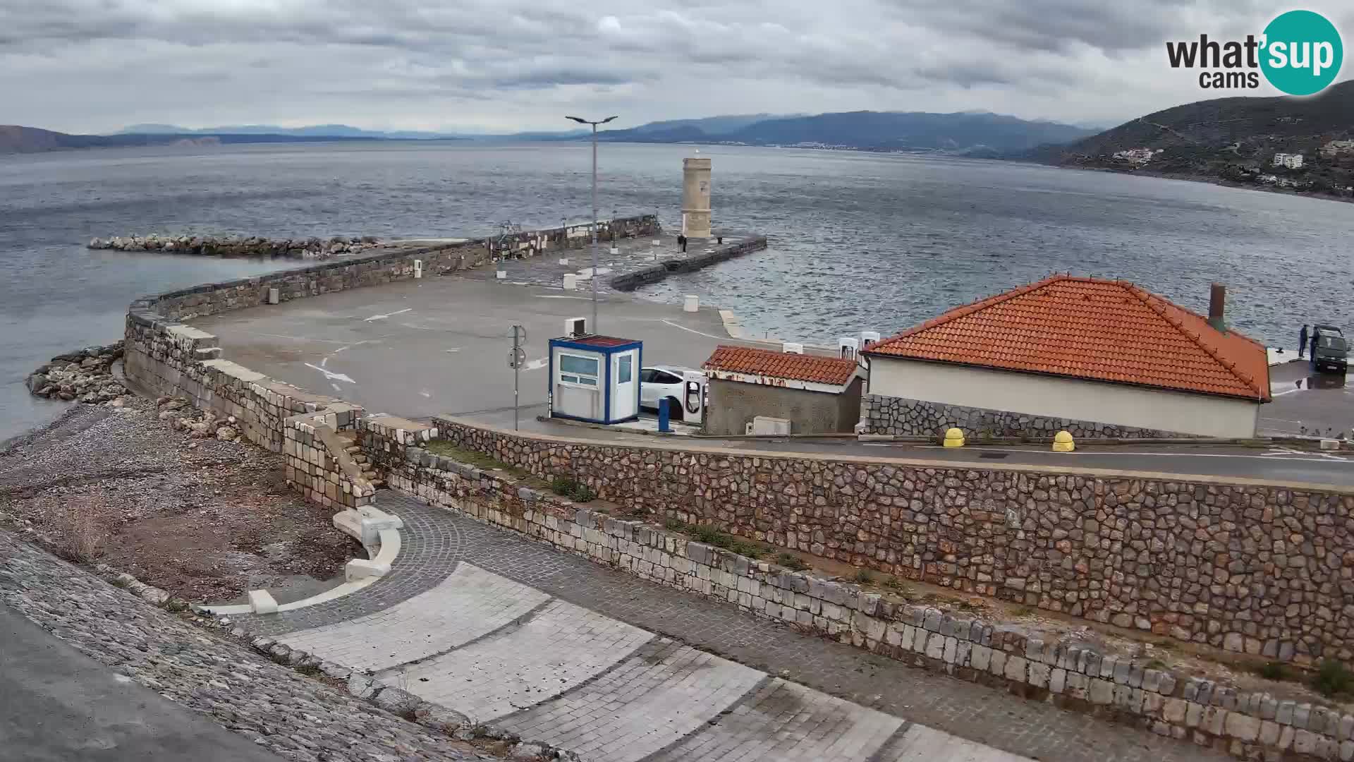 Senj Harbour Webcam – Breakwater & Lighthouse Live View