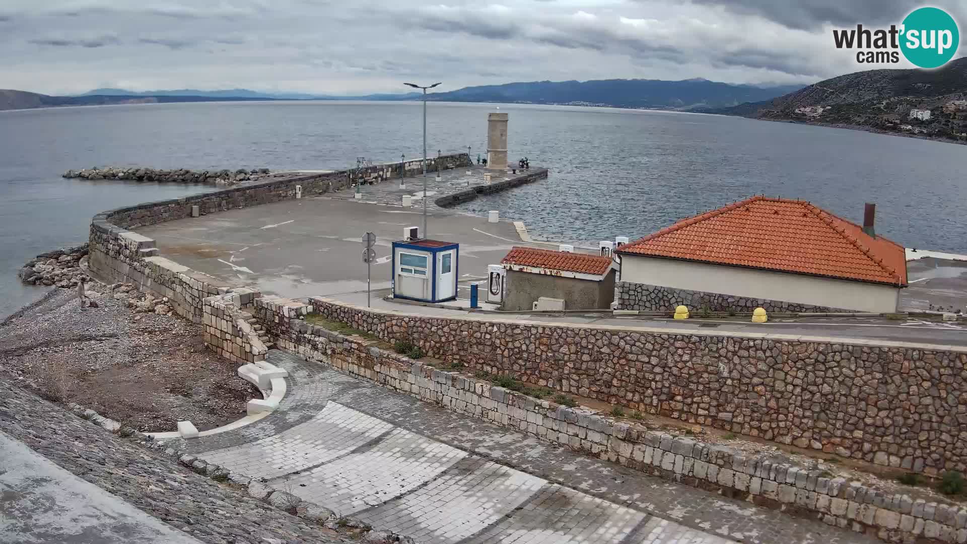 Senj Harbour Webcam – Breakwater & Lighthouse Live View