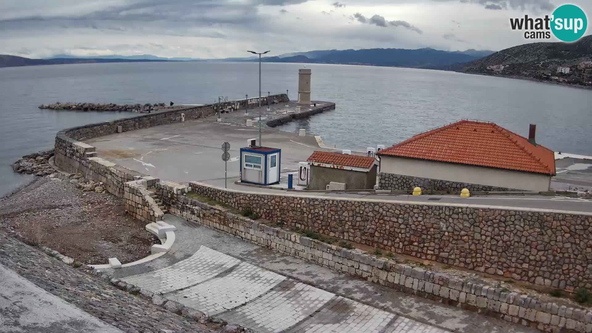 Senj Harbour Webcam – Breakwater & Lighthouse Live View