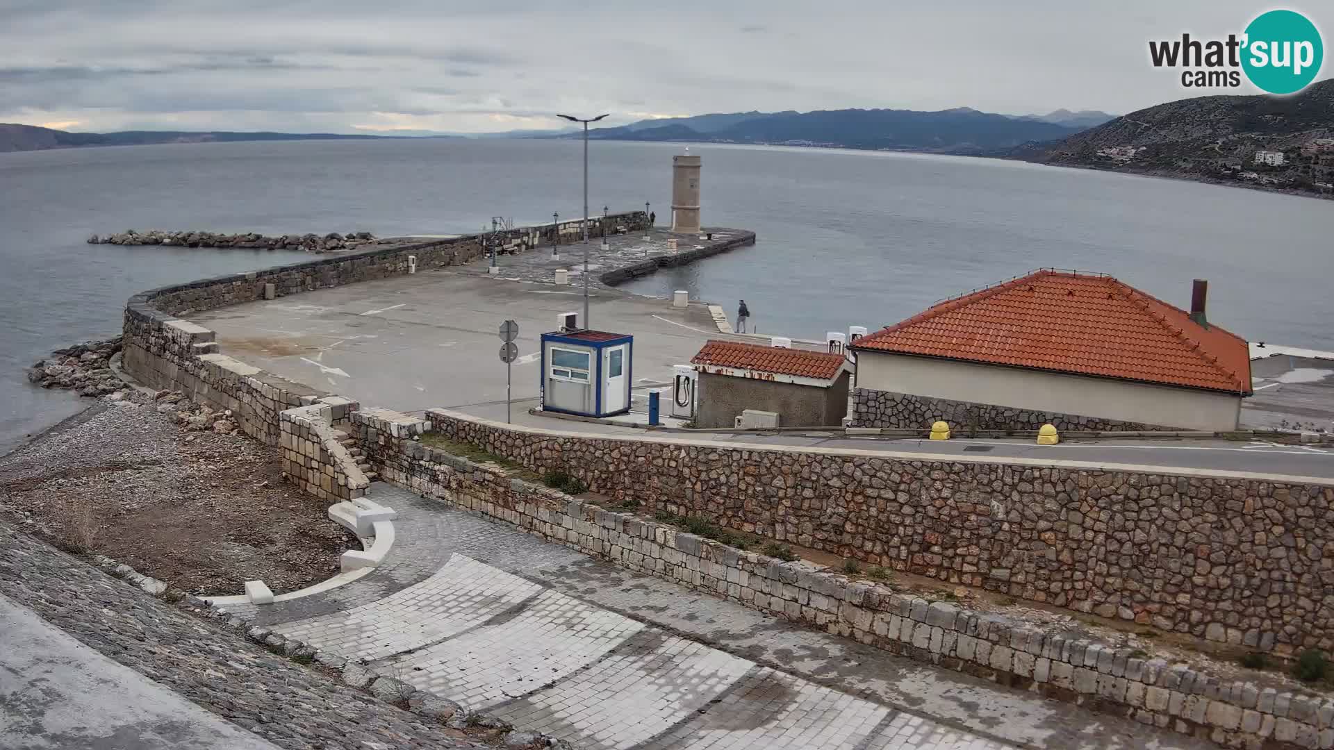 Webcam Porto di Segna – Frangiflutti e Faro in diretta