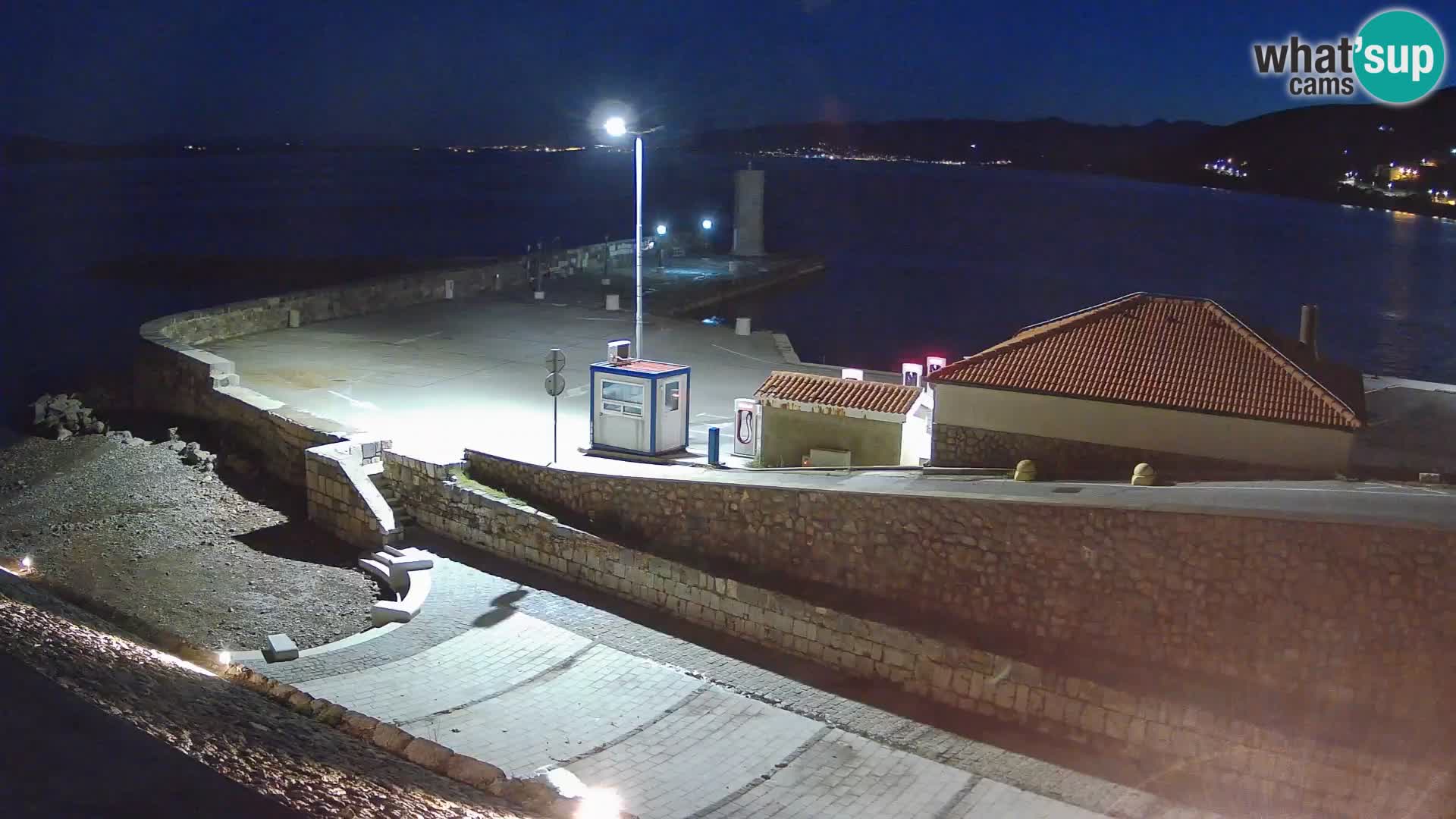 Senj Harbour Webcam – Breakwater & Lighthouse Live View