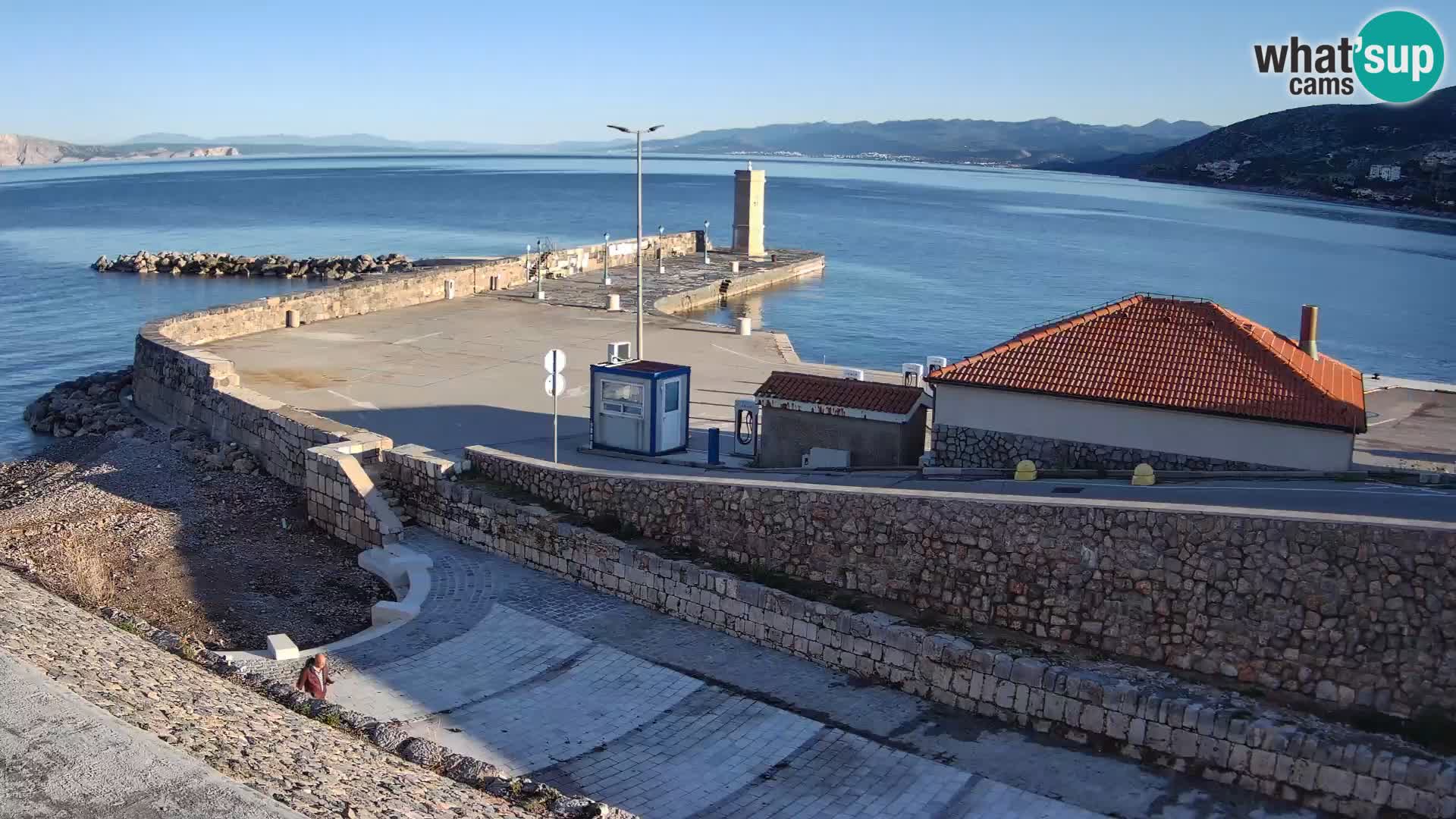 Webcam puerto de Senj – Rompeolas y faro en directo