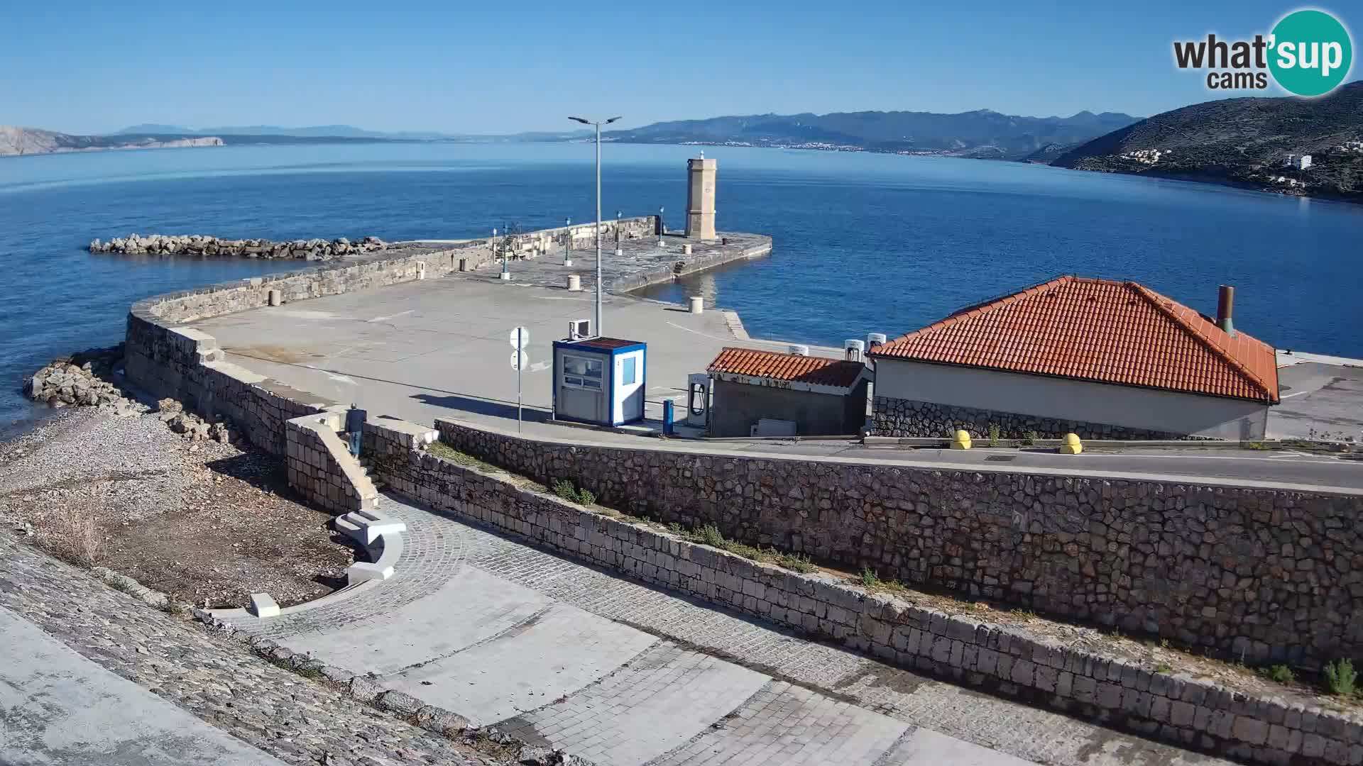 Senj Harbour Webcam – Breakwater & Lighthouse Live View